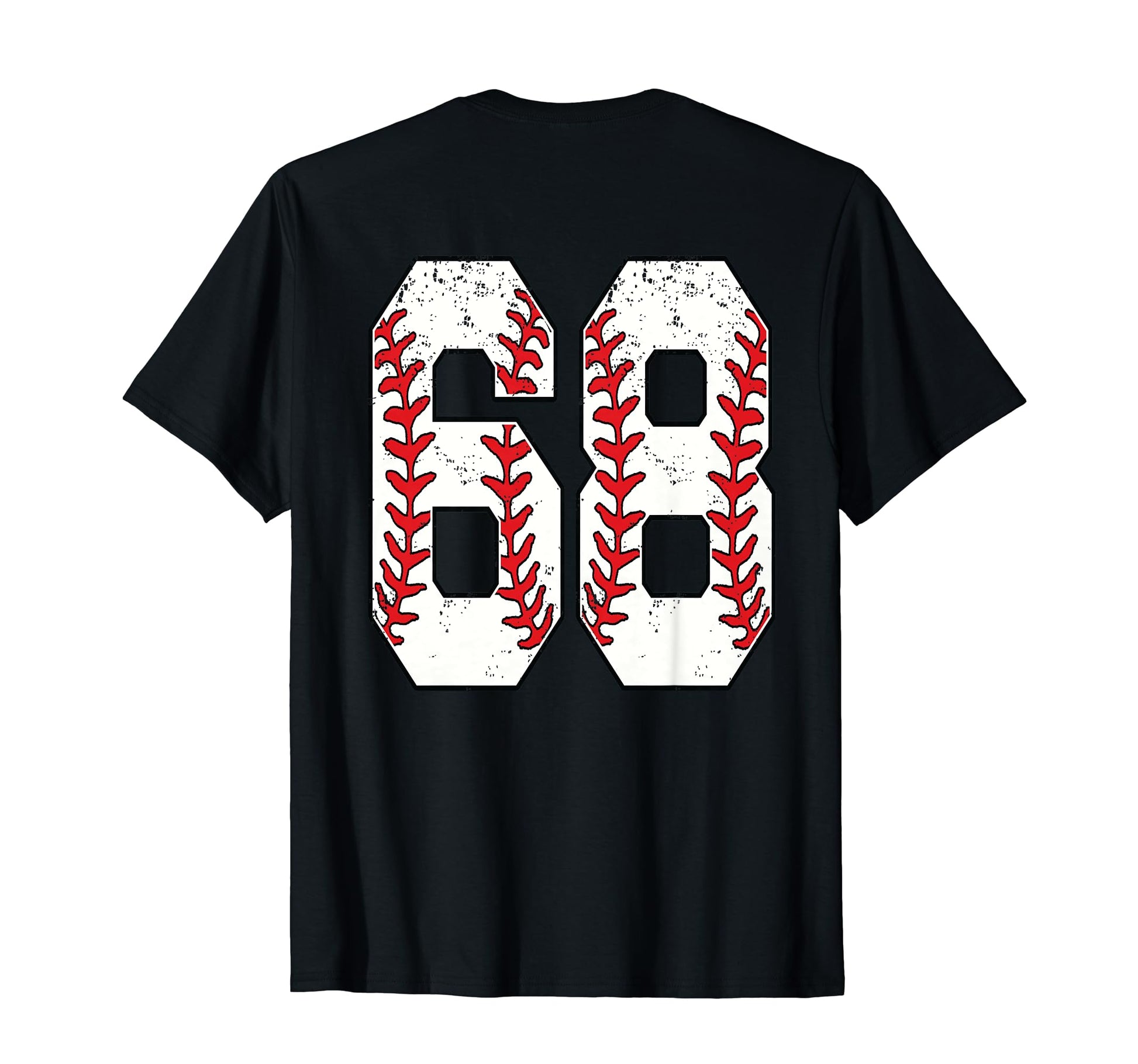 Number 68 Baseball Jersey Number 68 Back T-Shirt - Novelty Apparel Unisex - T-Shirt, Sweatshirt, Hoodie