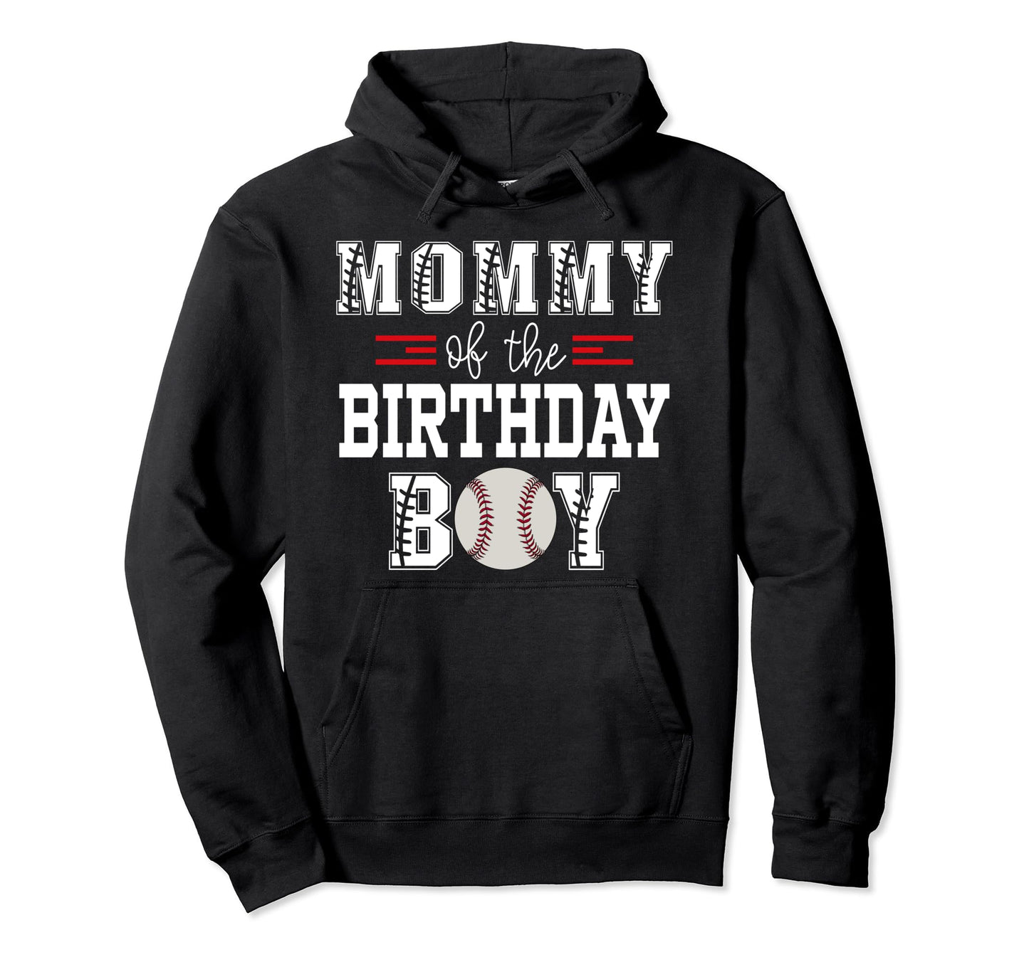 Mommy Birthday Baseball Lover First Hoodie - Minimalist Print for Adults - T-Shirt, Sweatshirt, Hoodie