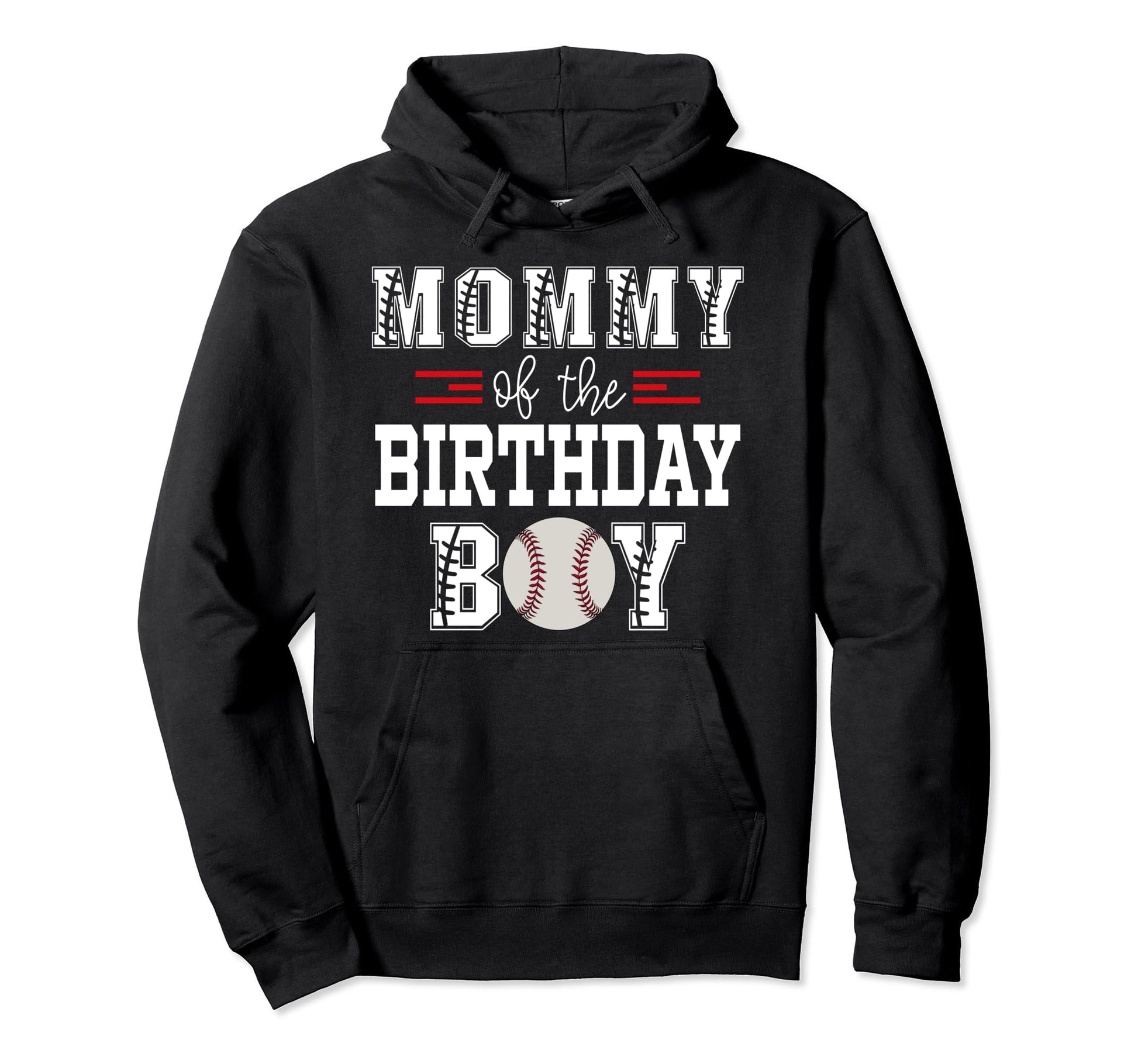 Mommy Birthday Baseball Lover First Hoodie - Minimalist Print for Adults - T-Shirt, Sweatshirt, Hoodie
