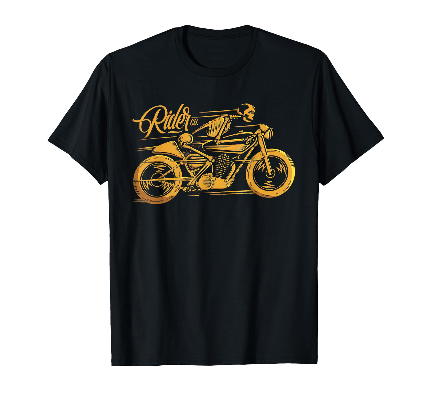 Cafe Racer Ghost Rider Motorcycle T-Shirt - Graphic Print Unisex - T-Shirt, Sweatshirt, Hoodie
