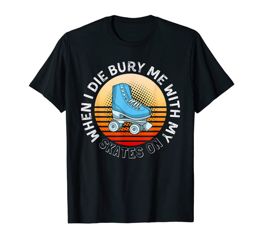 80S Sunset Roller Skating Derby Skates T-Shirt - Streetwear Style Unisex - T-Shirt, Sweatshirt, Hoodie