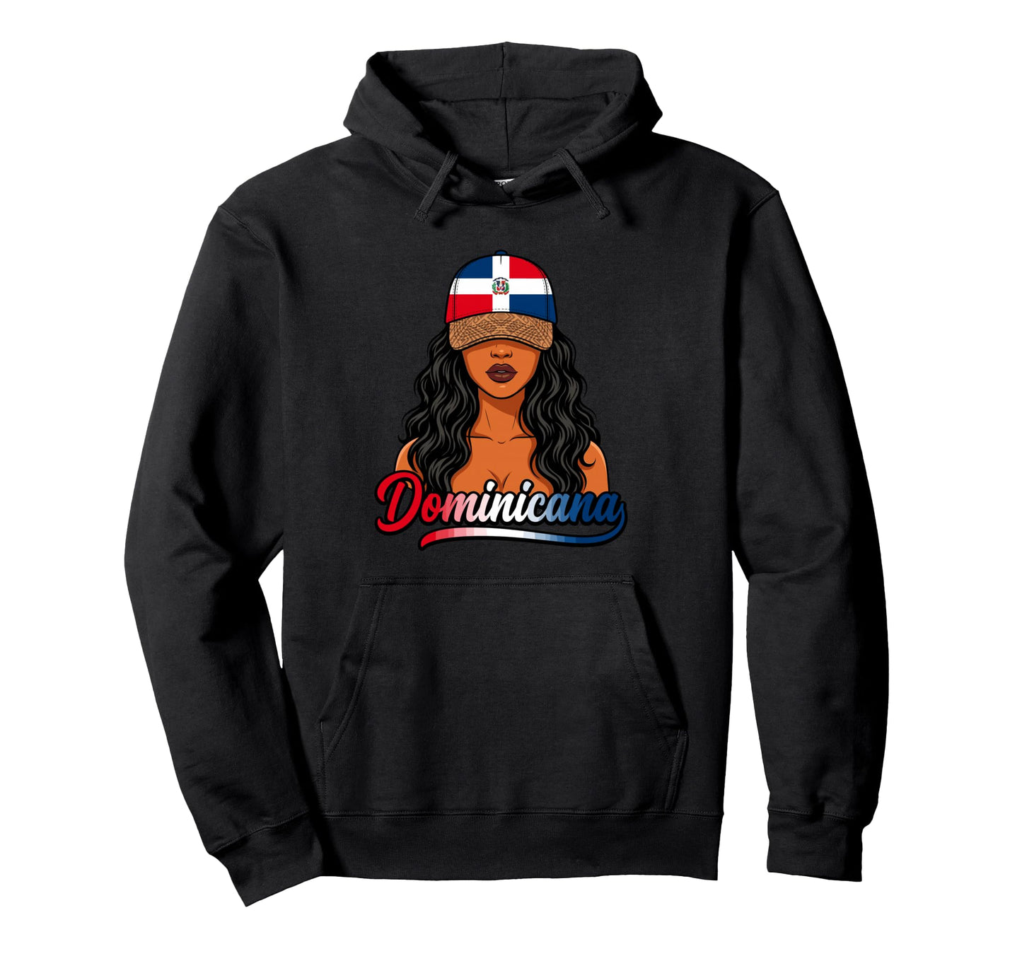 Dominicana Dominican Republic Flag Hoodie - Fun Novelty Design for Adults - T-Shirt, Sweatshirt, Hoodie
