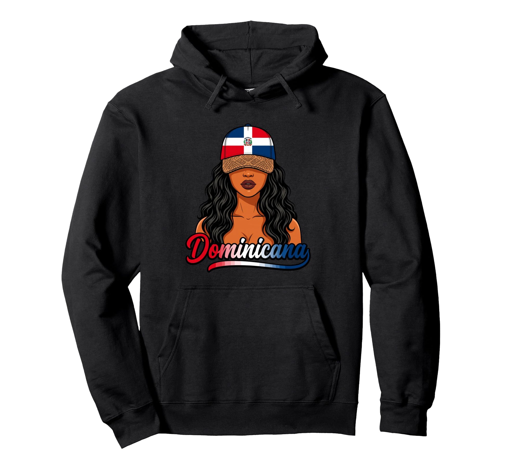 Dominicana Dominican Republic Flag Hoodie - Fun Novelty Design for Adults - T-Shirt, Sweatshirt, Hoodie