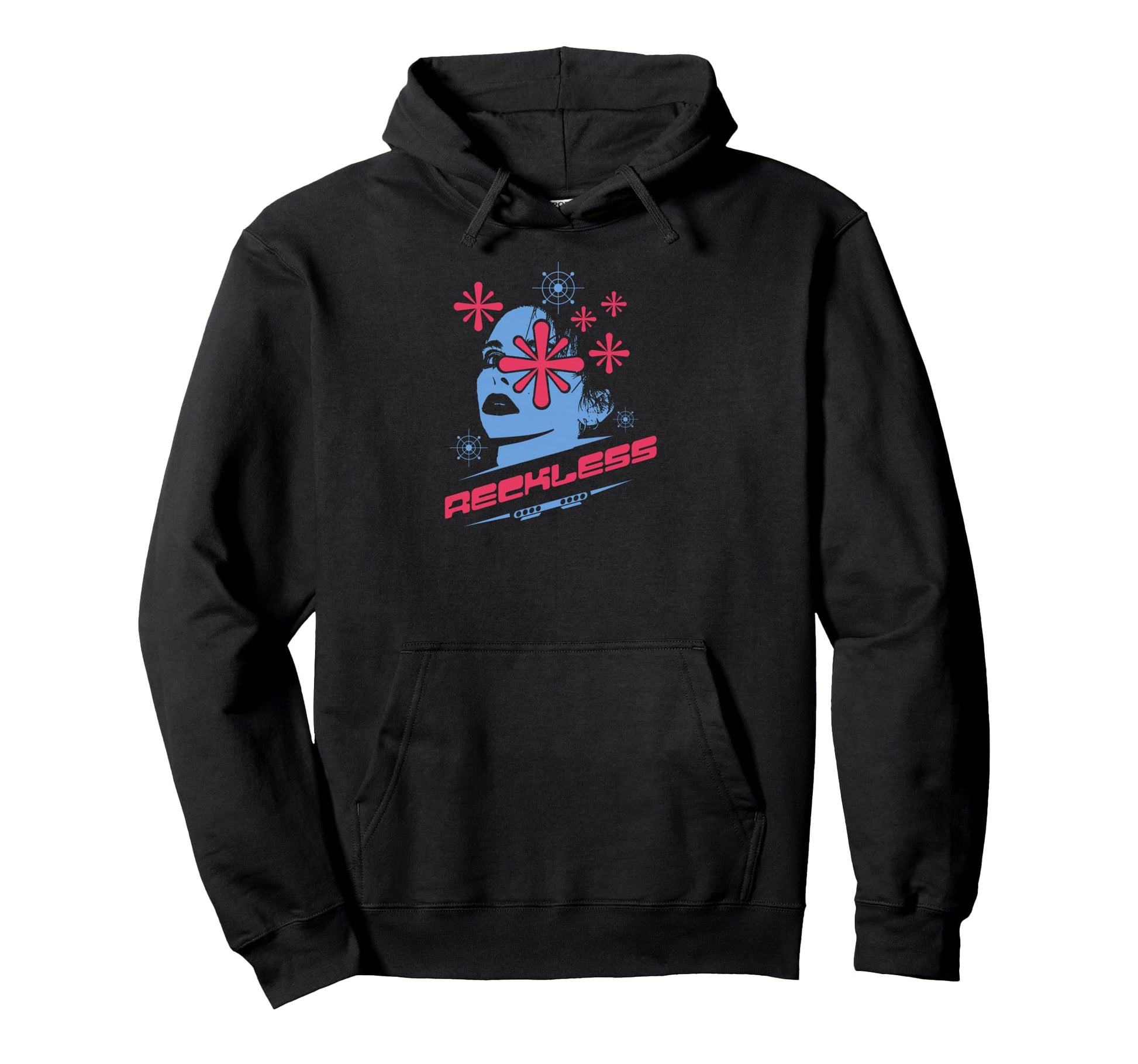 Y2K Reckless Bold Urban Graffiti Hoodie - Custom Art Print Men Women - T-Shirt, Sweatshirt, Hoodie
