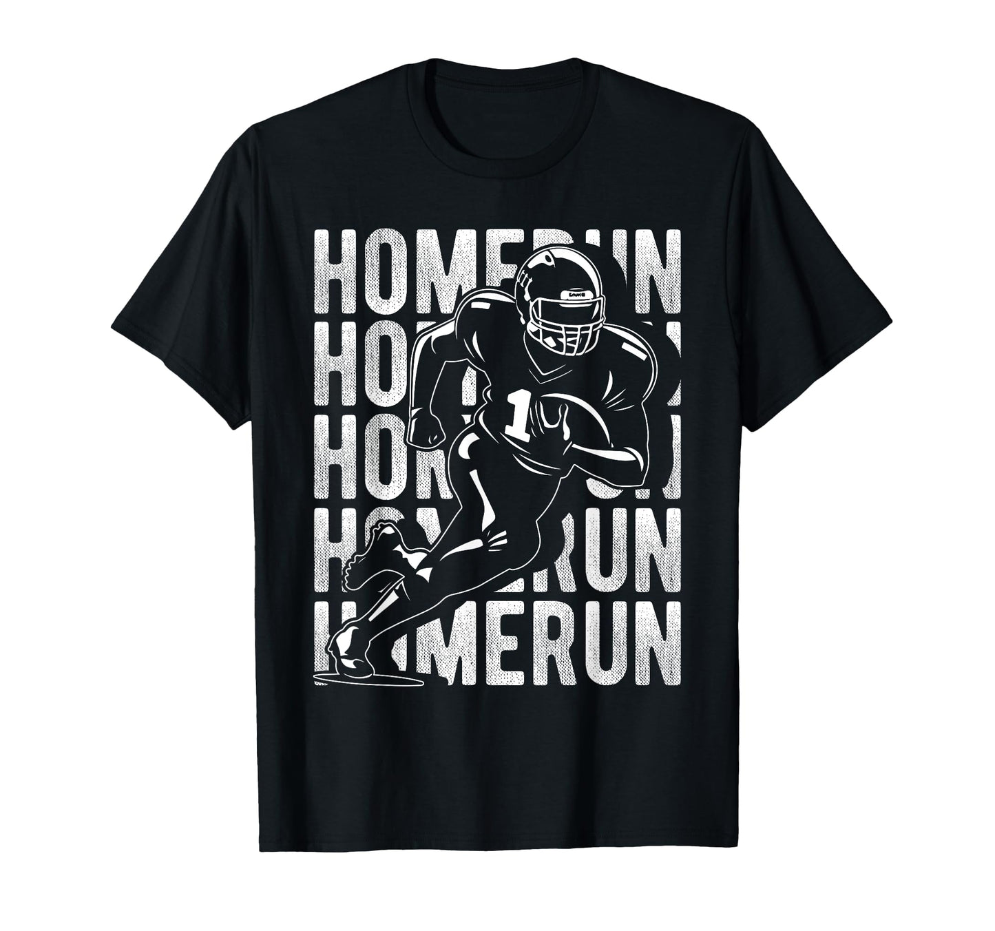 Homerun Football Player T-Shirt - Custom Art Print Men Women - T-Shirt, Sweatshirt, Hoodie