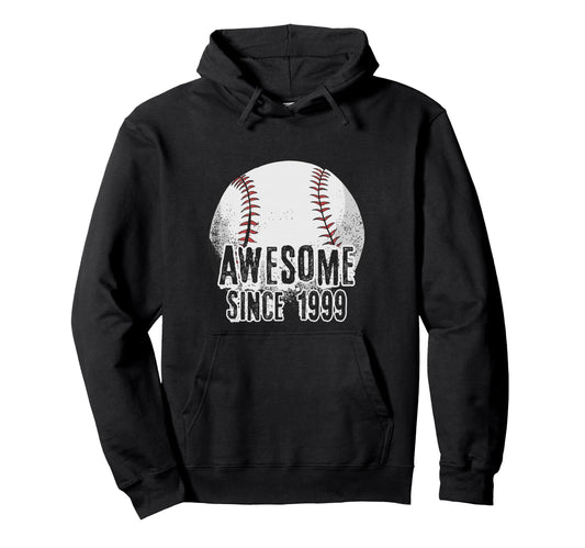 Awesome Since 1999 27 Year Old Hoodie - Fun Novelty Design for Adults - T-Shirt, Sweatshirt, Hoodie