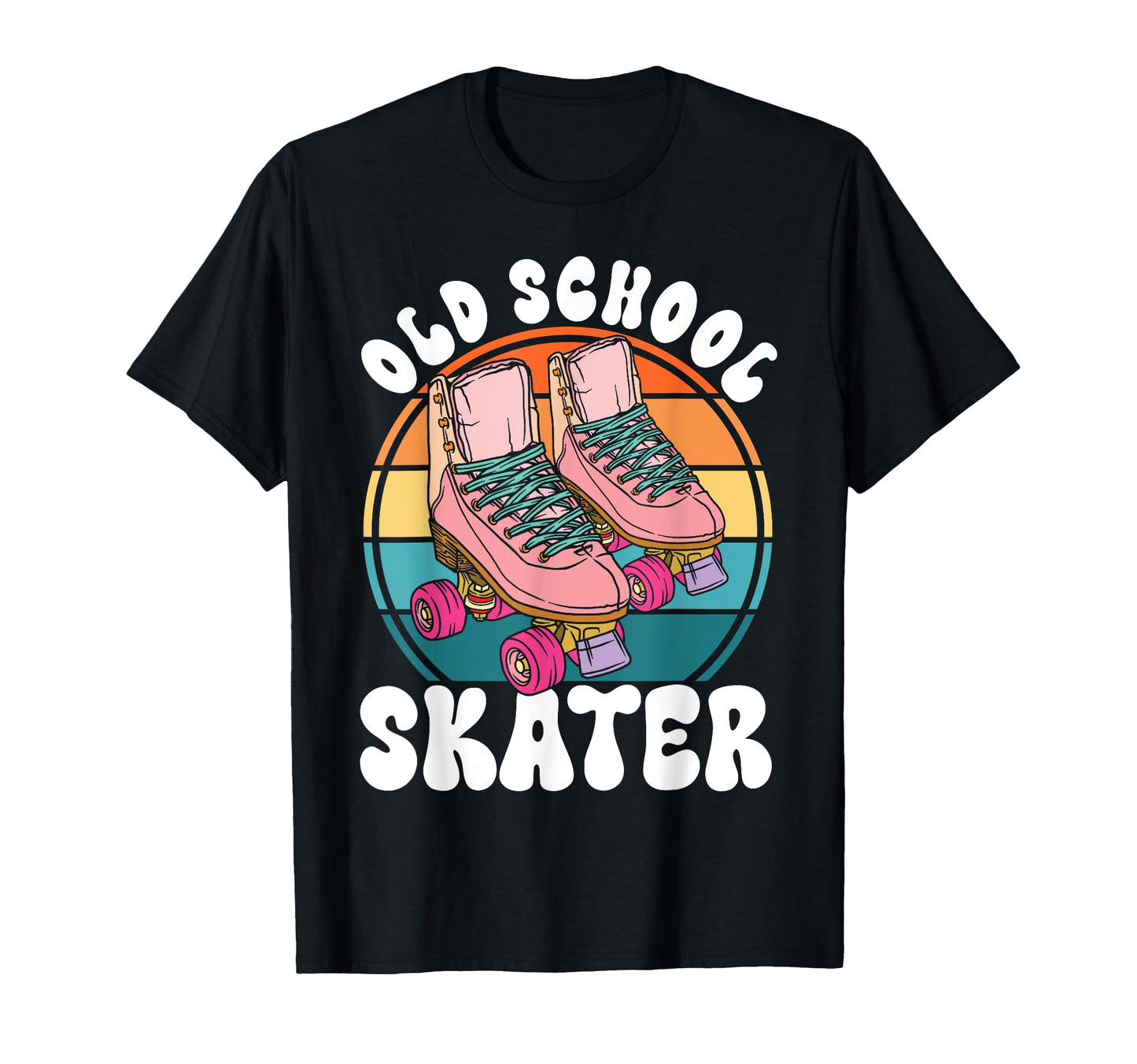 Roller Skating Skate 1970S Old T-Shirt - Custom Art Print Unisex - T-Shirt, Sweatshirt, Hoodie