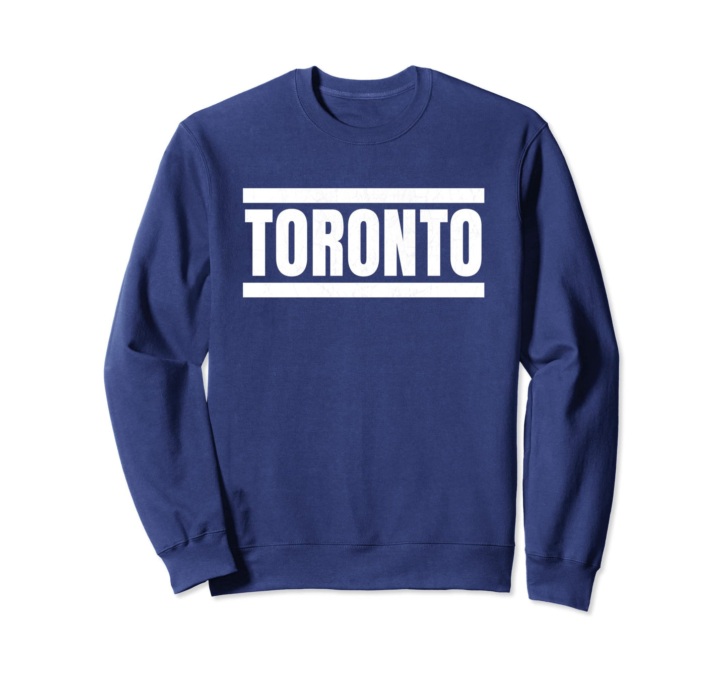 Toronto Canada Blue White Striped Sweatshirt - Minimalist Print for Adults - T-Shirt, Sweatshirt, Hoodie