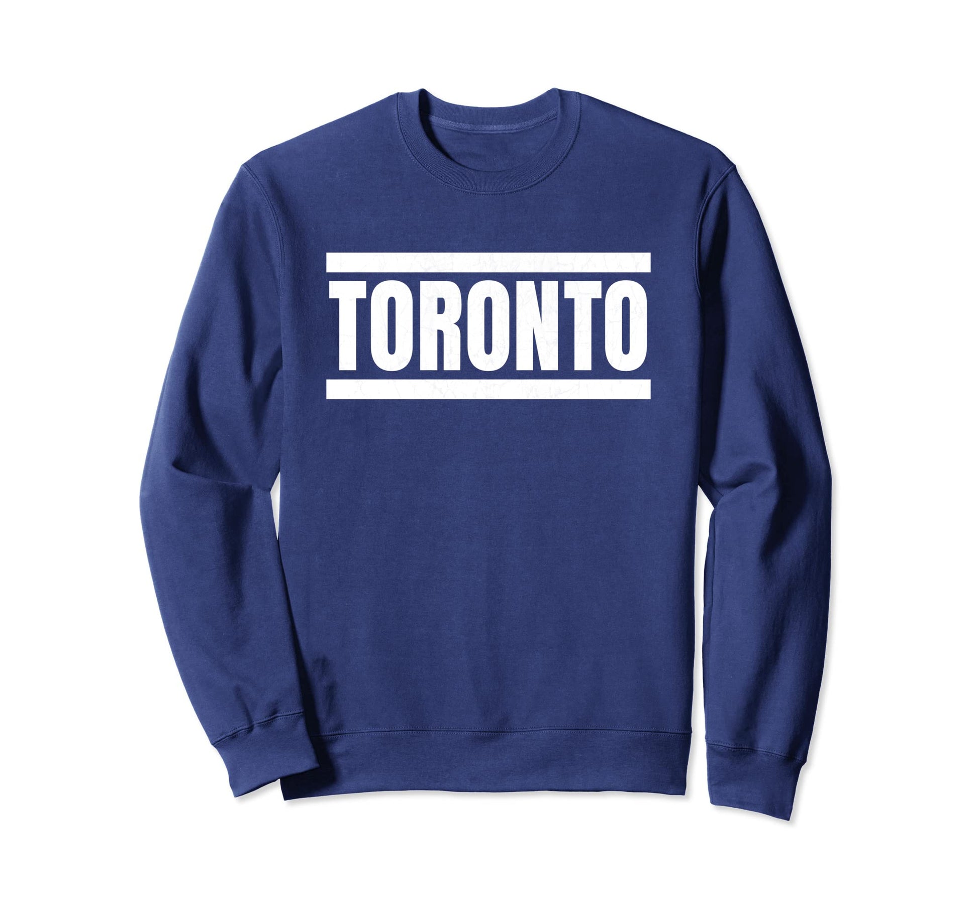 Toronto Canada Blue White Striped Sweatshirt - Minimalist Print for Adults - T-Shirt, Sweatshirt, Hoodie