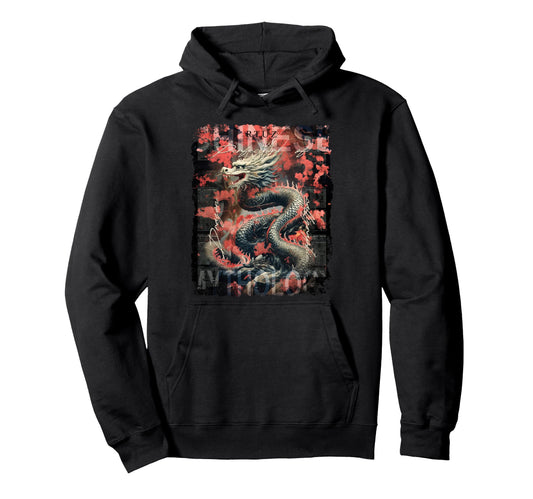 Aesthetic Dragon Streetwear Hoodie - Custom Art Print Unisex - T-Shirt, Sweatshirt, Hoodie
