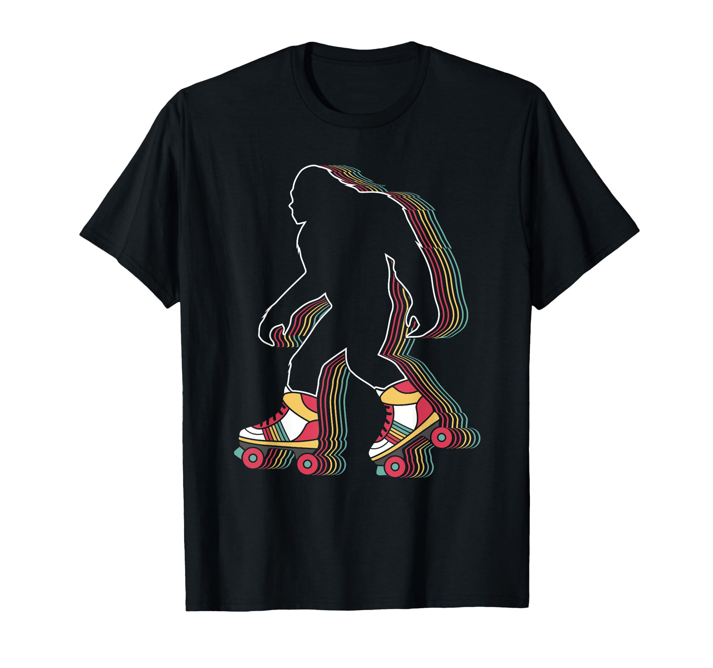 Bigfoot Sasquatch Skates Funny T-Shirt - Casual Everyday Wear Men Women - T-Shirt, Sweatshirt, Hoodie
