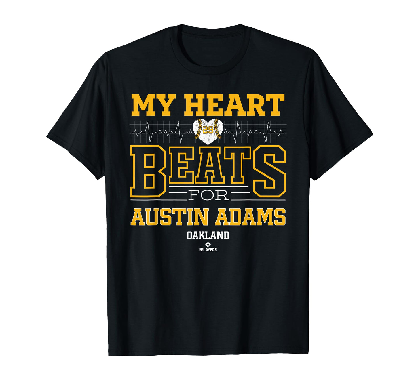 My Heart Beats Austin Adams Oakland T-Shirt - Custom Art Print Unisex - T-Shirt, Sweatshirt, Hoodie