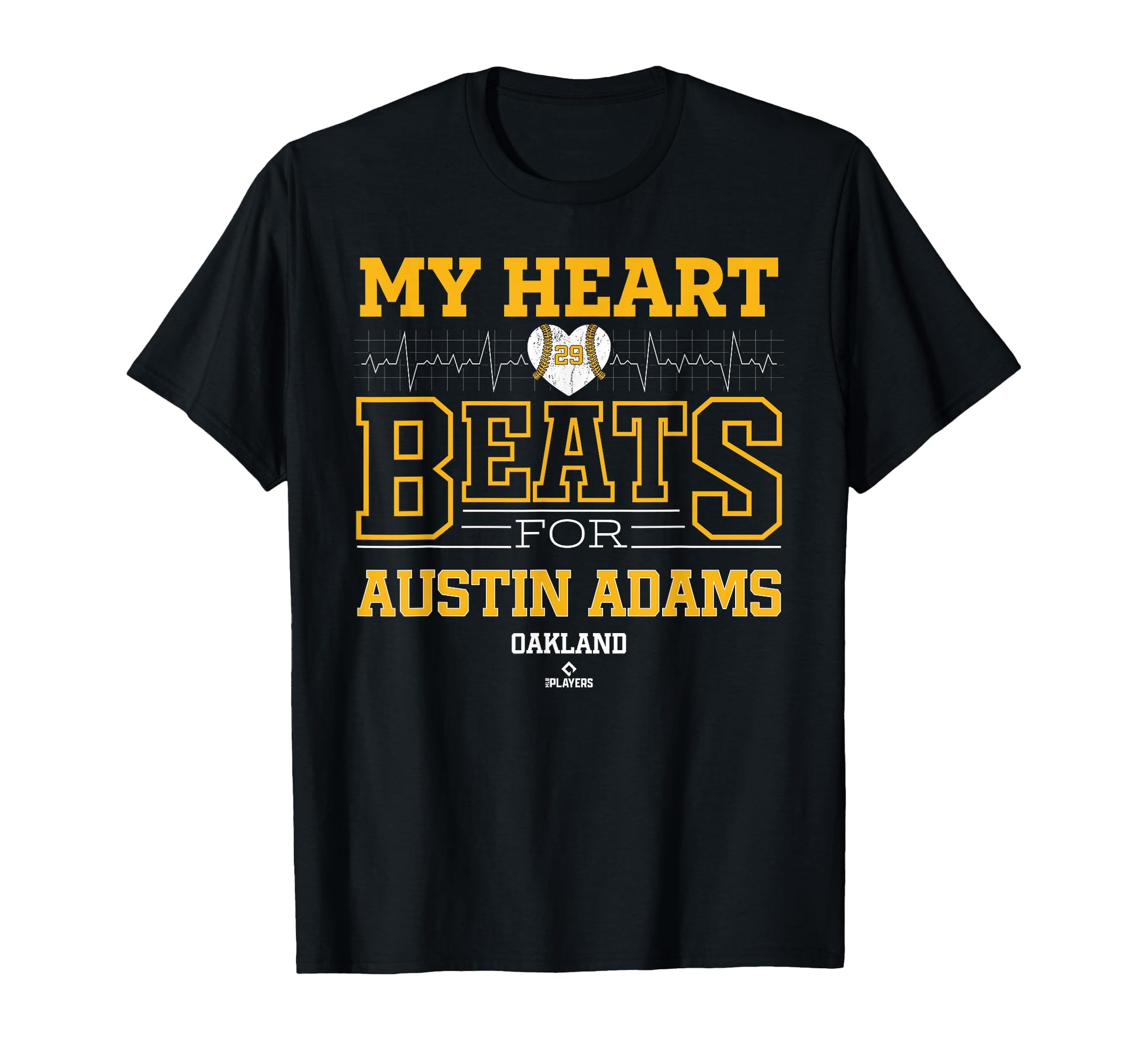My Heart Beats Austin Adams Oakland T-Shirt - Custom Art Print Unisex - T-Shirt, Sweatshirt, Hoodie