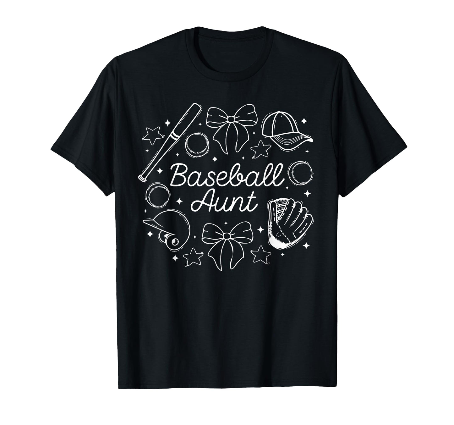Baseball Aunt Coquette Aunt Baseball T-Shirt - Novelty Apparel Unisex - T-Shirt, Sweatshirt, Hoodie