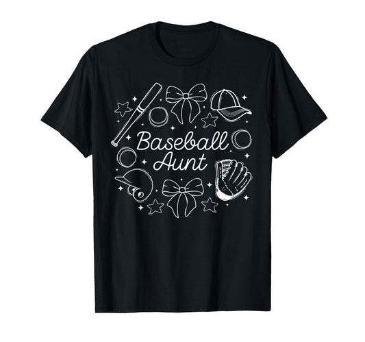 Baseball Aunt Coquette Aunt Baseball T-Shirt - Novelty Apparel Unisex - T-Shirt, Sweatshirt, Hoodie