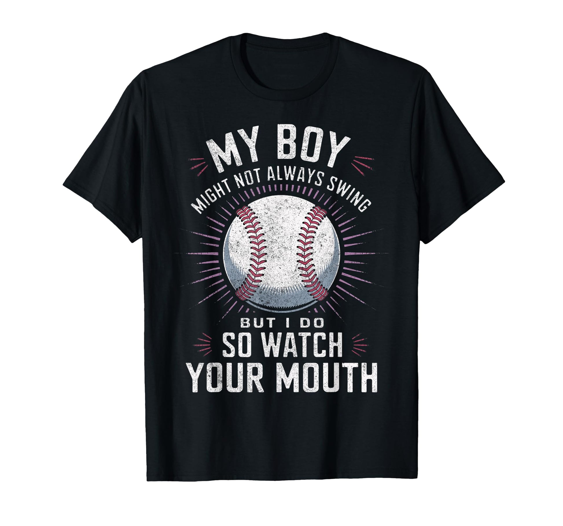 My Might Not Always Swing Baseball Mom T-Shirt - Streetwear Style Unisex - T-Shirt, Sweatshirt, Hoodie