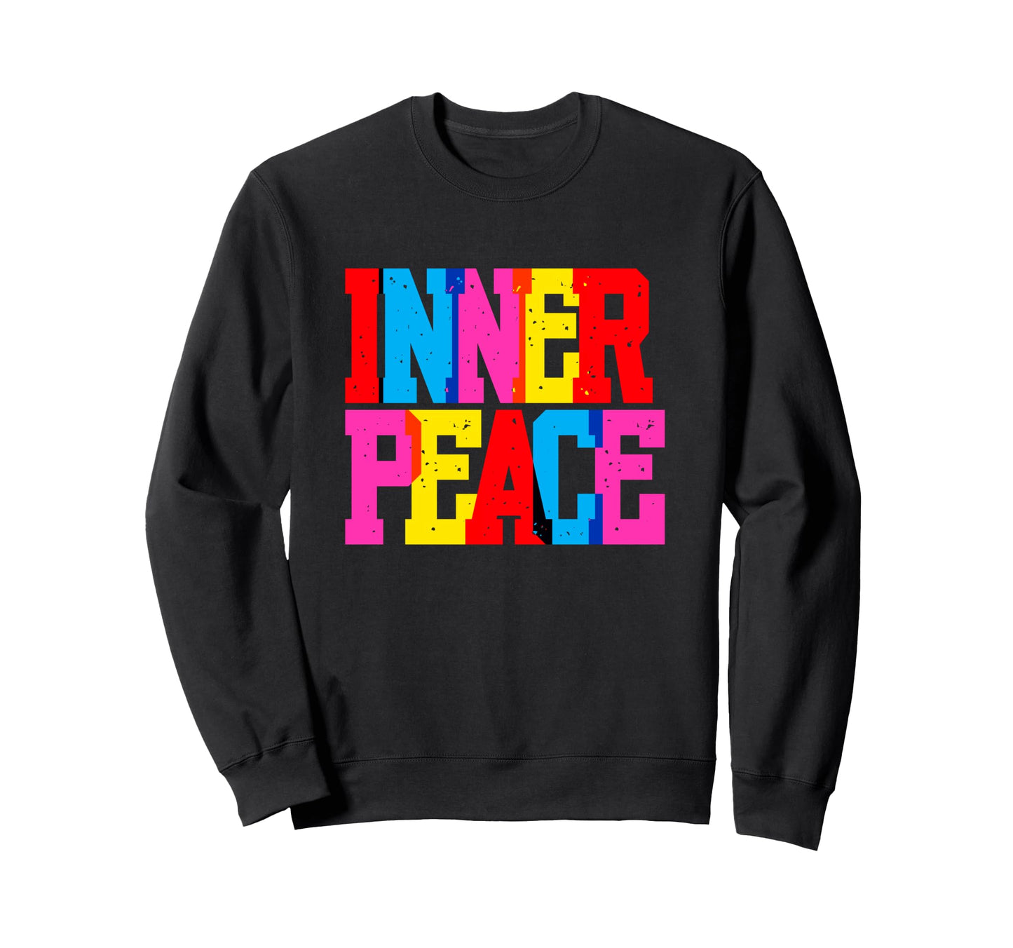 Inner Peace Colorful Typography Sweatshirt - Aesthetic Graphic for Adults - T-Shirt, Sweatshirt, Hoodie