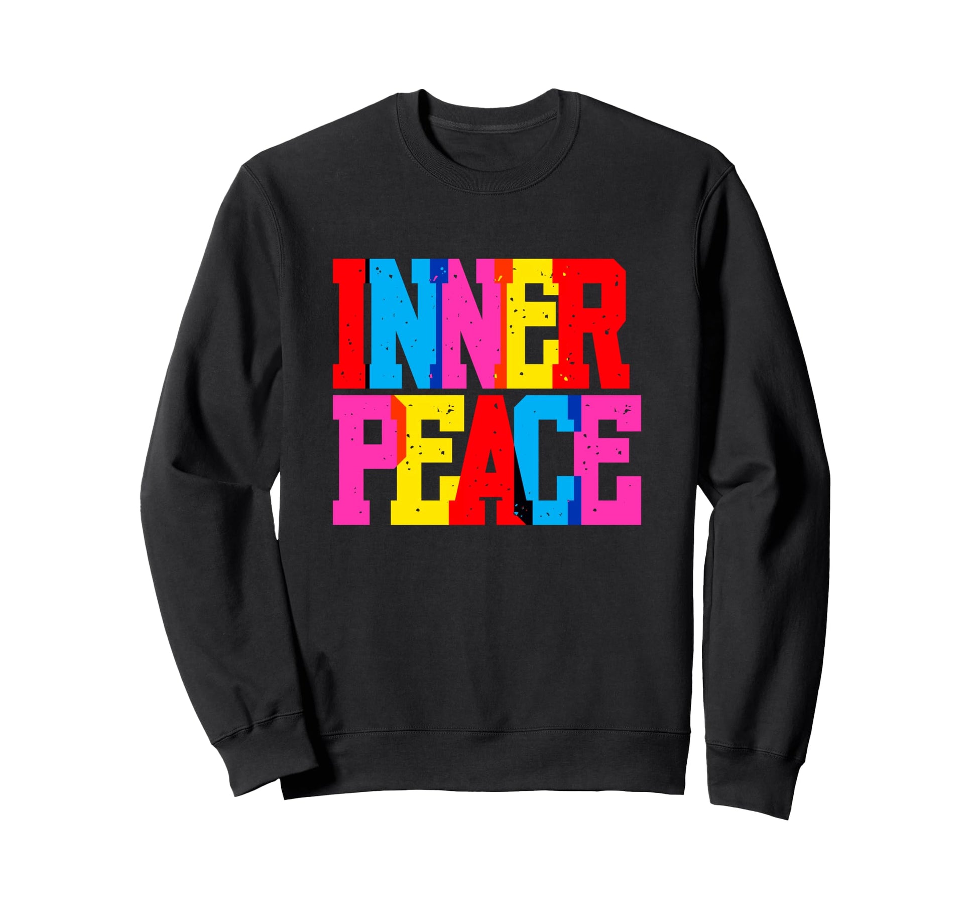 Inner Peace Colorful Typography Sweatshirt - Aesthetic Graphic for Adults - T-Shirt, Sweatshirt, Hoodie