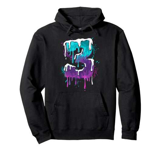 Baseball 3 Number Hoodie - Custom Art Print for Adults - T-Shirt, Sweatshirt, Hoodie