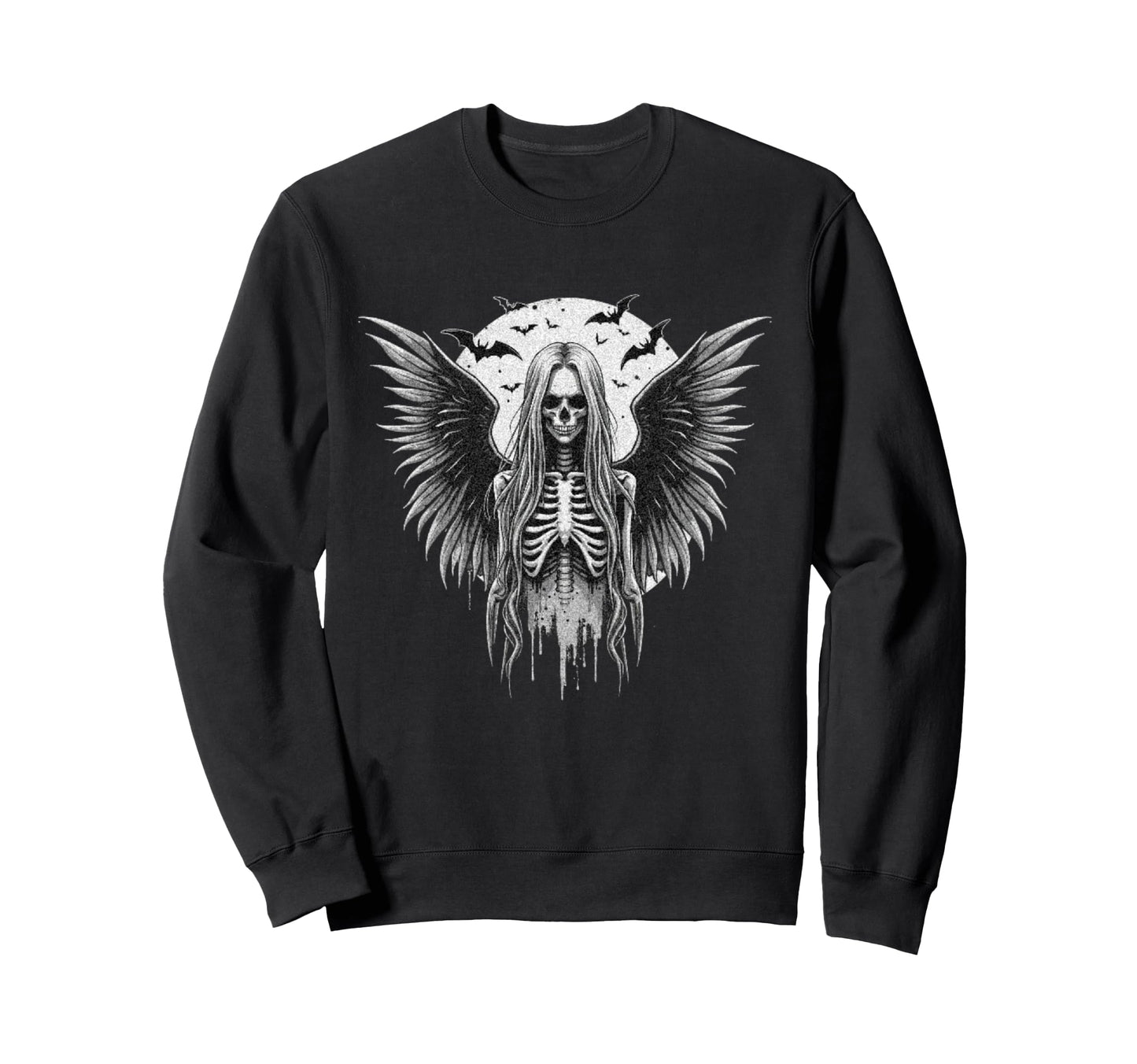 Goth Fairy Witch Dark Fairycore Sweatshirt - Aesthetic Graphic for Adults - T-Shirt, Sweatshirt, Hoodie