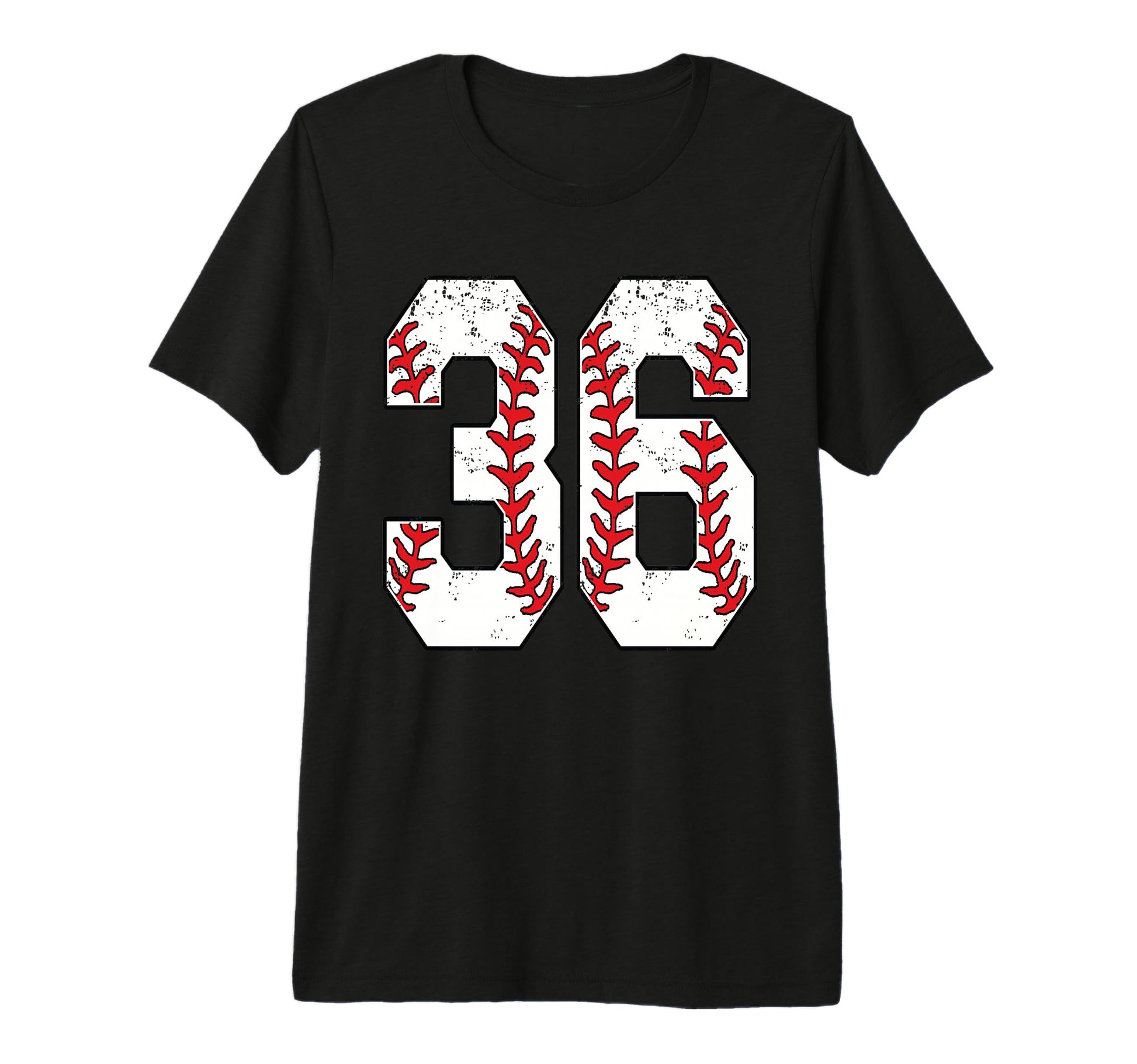 Number 36 Baseball 36 Jersey Number T-Shirt - Aesthetic Graphic for Adults - T-Shirt, Sweatshirt, Hoodie