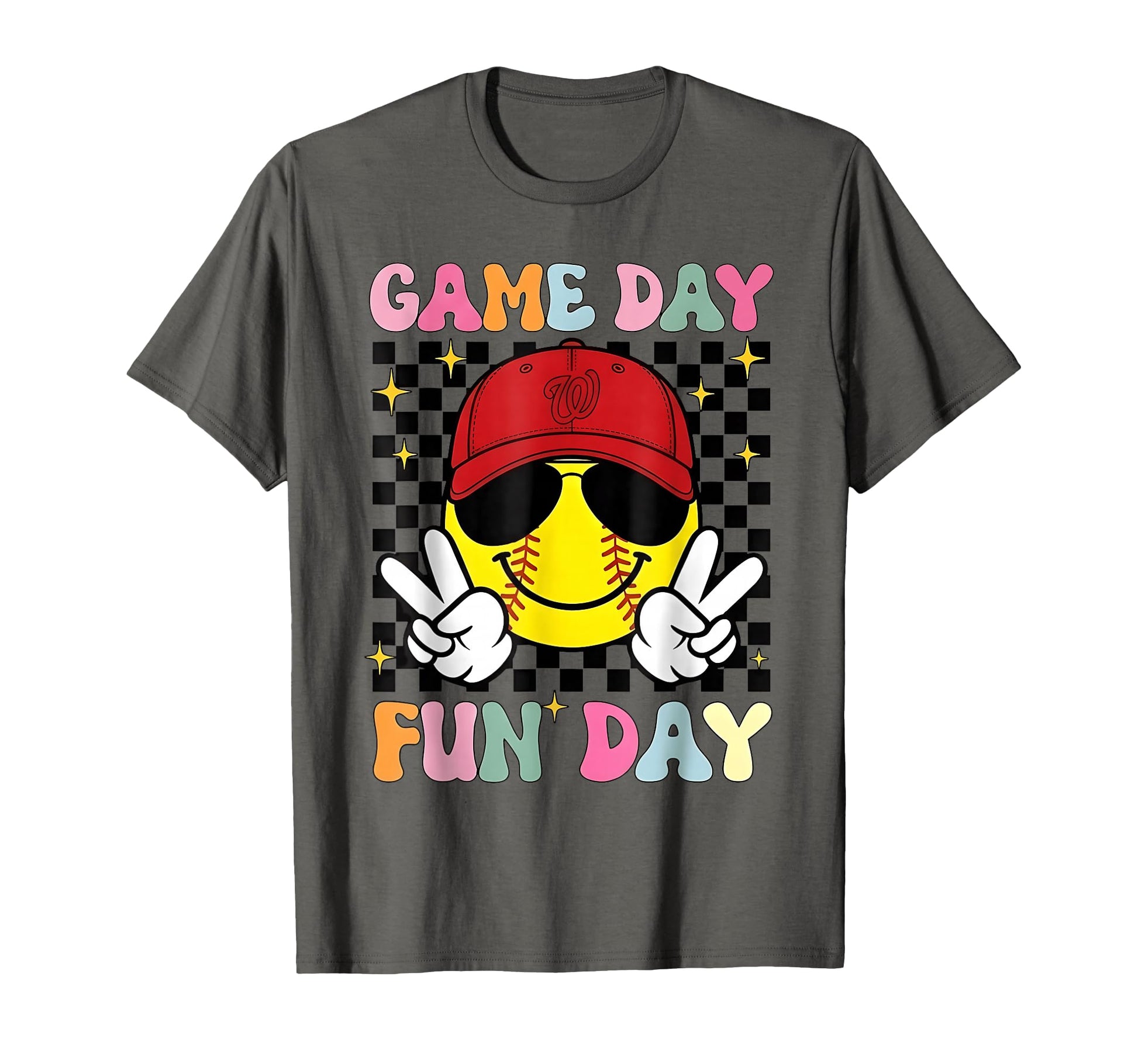 Game Day Vibes Coquette Baseball Face T-Shirt - Graphic Print for Adults - T-Shirt, Sweatshirt, Hoodie