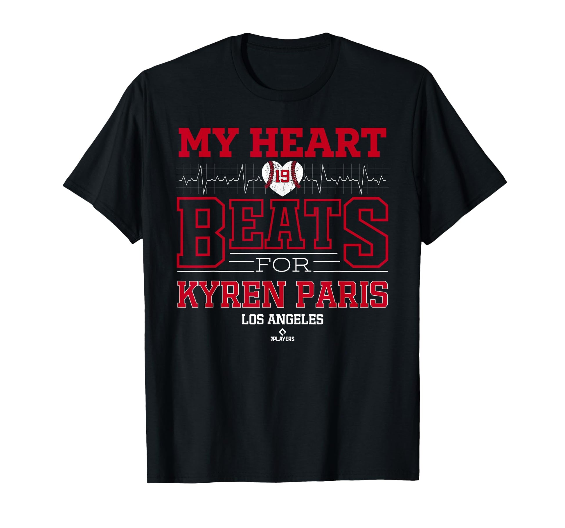 My Heart Beats Kyren Paris Los T-Shirt - Custom Art Print Men Women - T-Shirt, Sweatshirt, Hoodie