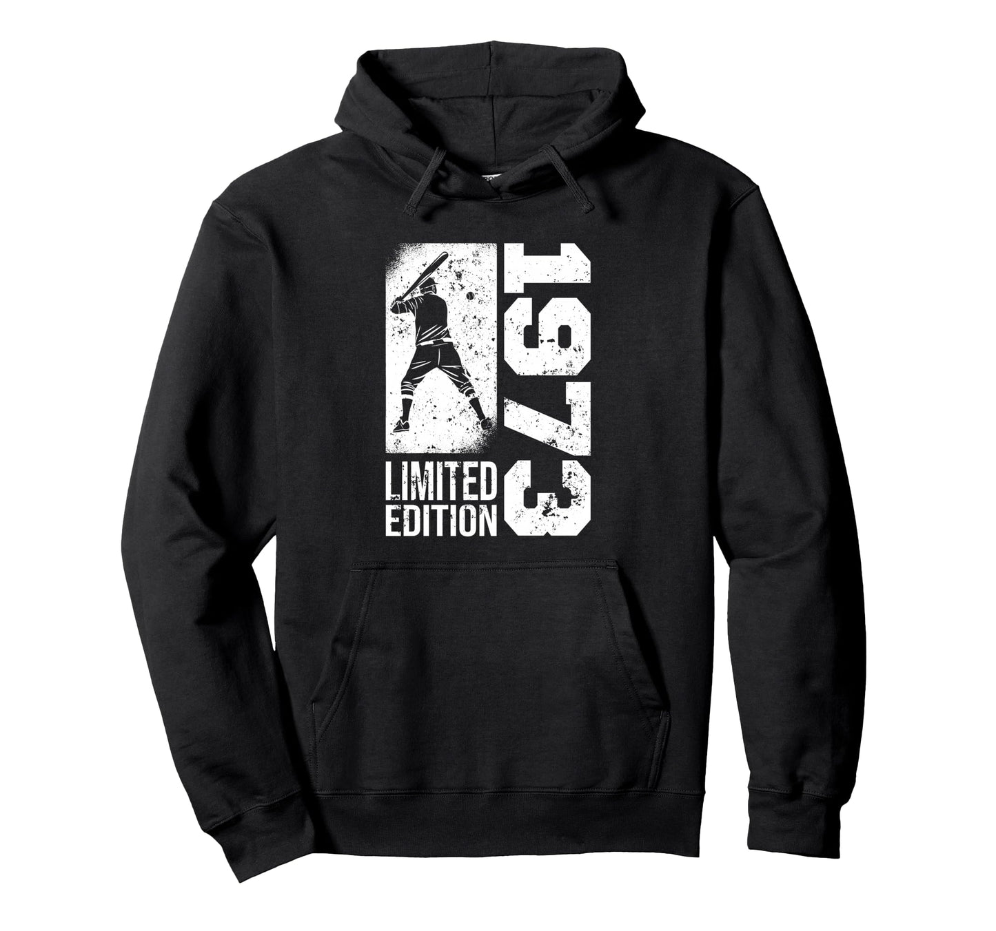 Baseball Player Born 1973 Birthday Hoodie - Fun Novelty Design for Adults - T-Shirt, Sweatshirt, Hoodie