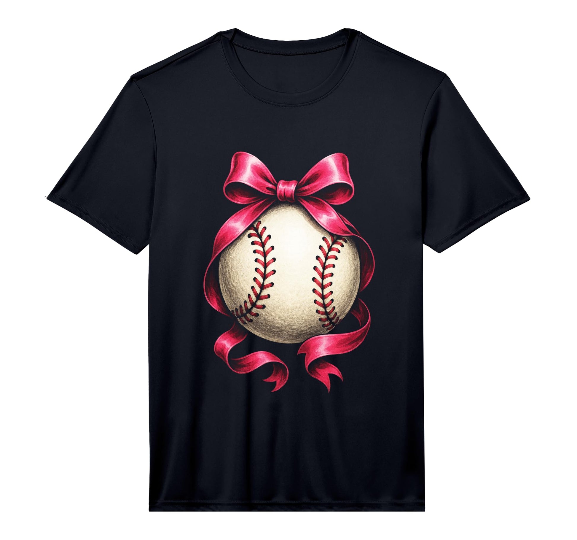 Baseball Mama Sport Bow Fun Performance T-Shirt - Unique Graphic Men Women - T-Shirt, Sweatshirt, Hoodie