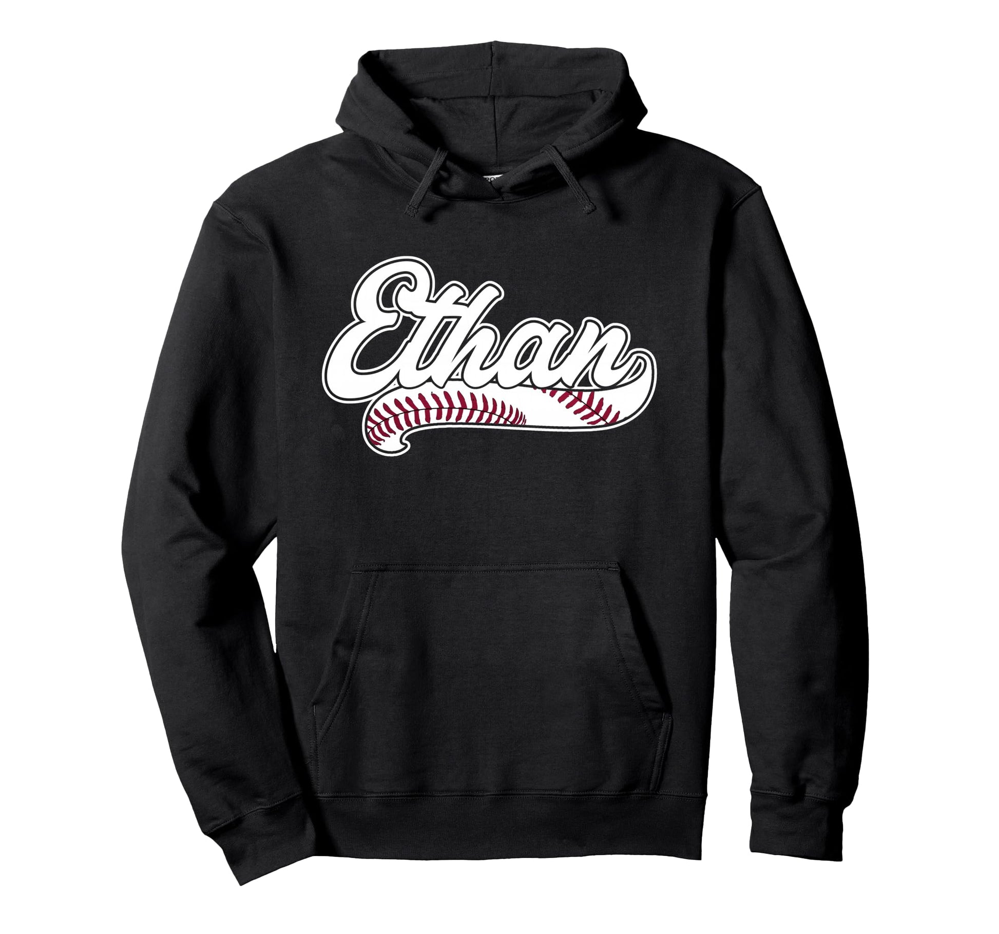Ethan Personalized Baseball Fan Birthday Hoodie - Graphic Print Men Women - T-Shirt, Sweatshirt, Hoodie