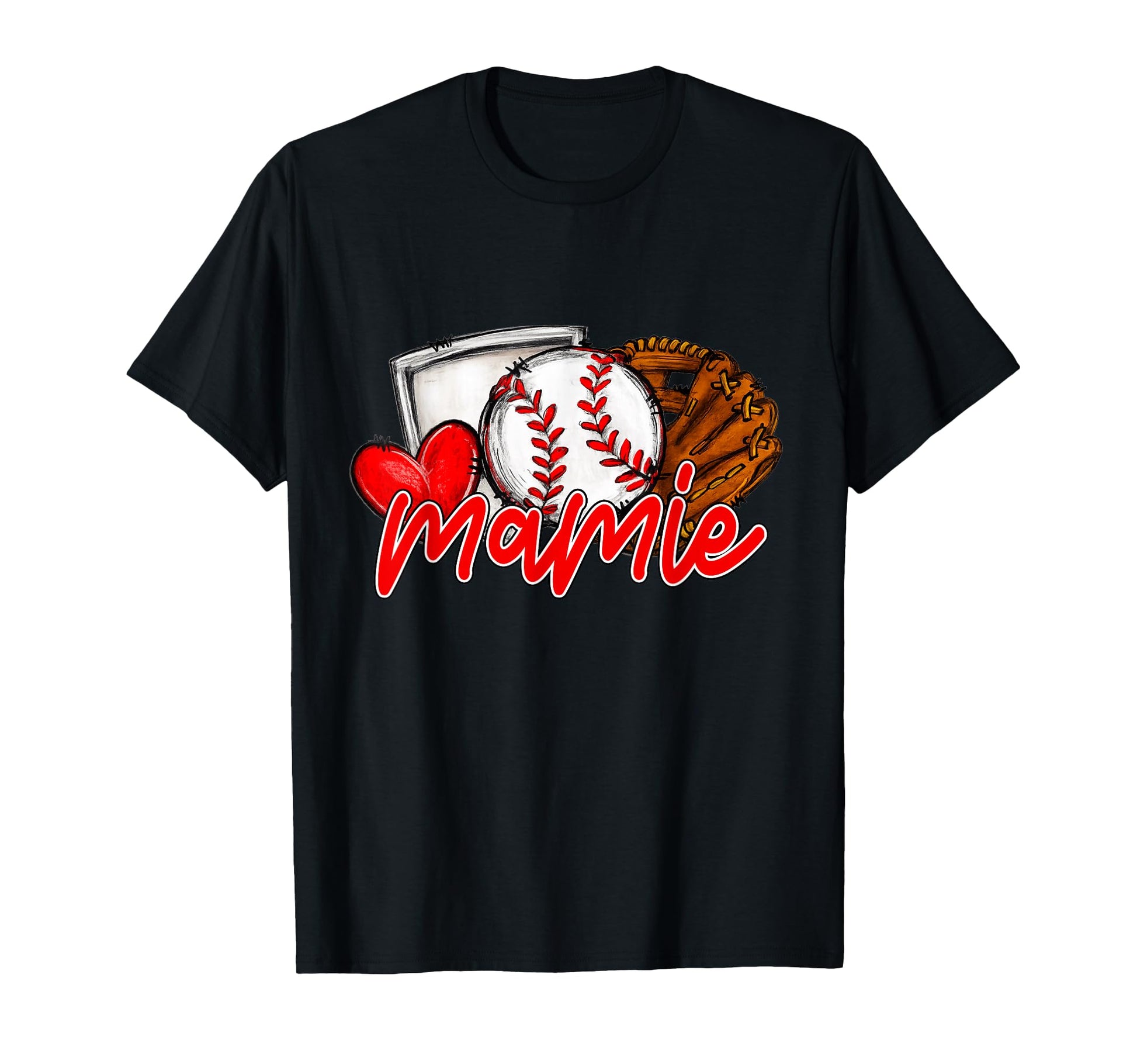 Baseball Mamie Family Matching T-Shirt - Casual Everyday Wear Unisex - T-Shirt, Sweatshirt, Hoodie