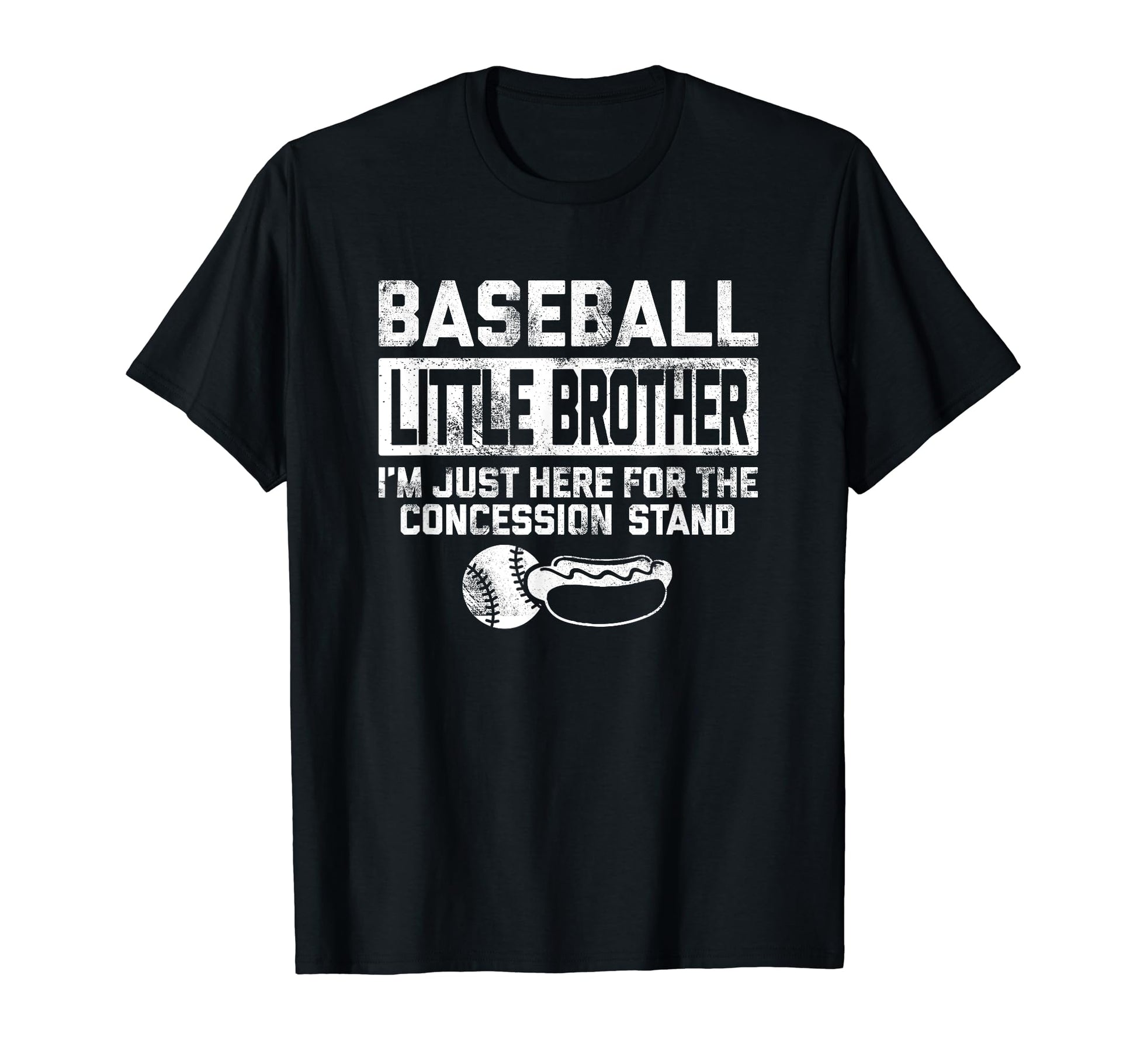 Baseball Little Brother Just Here Hoodie - Aesthetic Graphic Men Women - T-Shirt, Sweatshirt, Hoodie