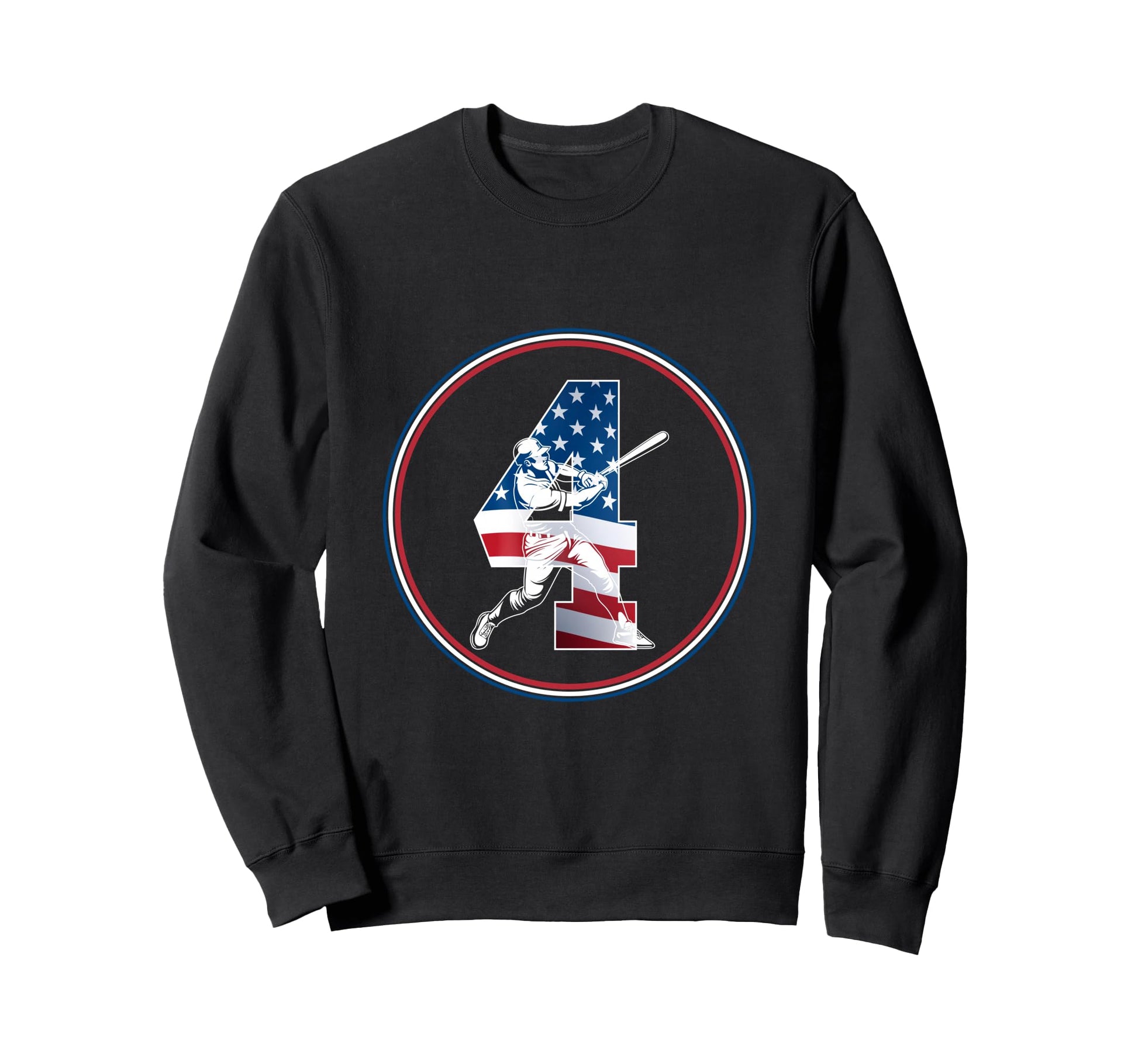 Number 4 Years Baseball 4Th Birthday Sweatshirt - Unique Graphic for Adults - T-Shirt, Sweatshirt, Hoodie