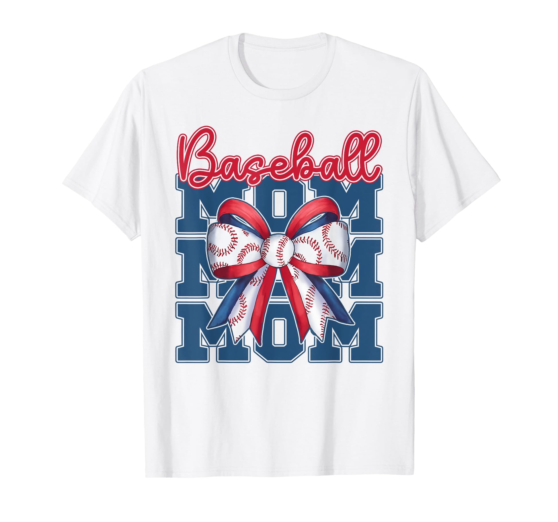 Baseball Mom Coquette Bow Sport Mama T-Shirt - Trendy Graphic Unisex - T-Shirt, Sweatshirt, Hoodie