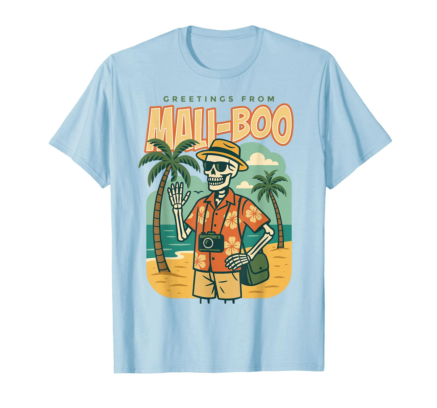 Greetings From Mali Boo Beach T-Shirt - Fun Novelty Design for Adults - T-Shirt, Sweatshirt, Hoodie