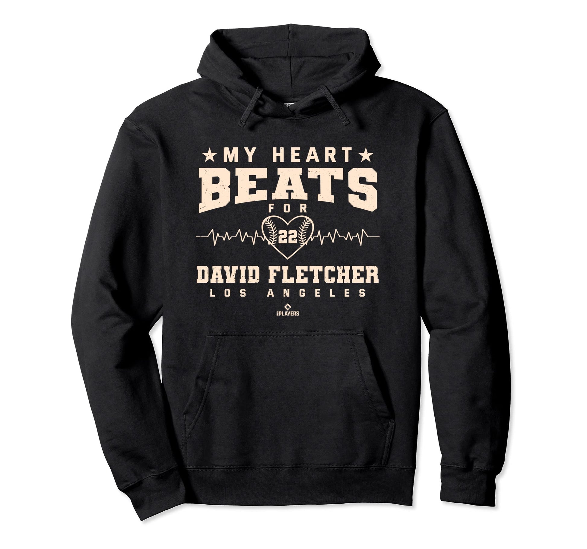 My Heart Beats David Fletcher Baseball Hoodie - Minimalist Print Men Women - T-Shirt, Sweatshirt, Hoodie