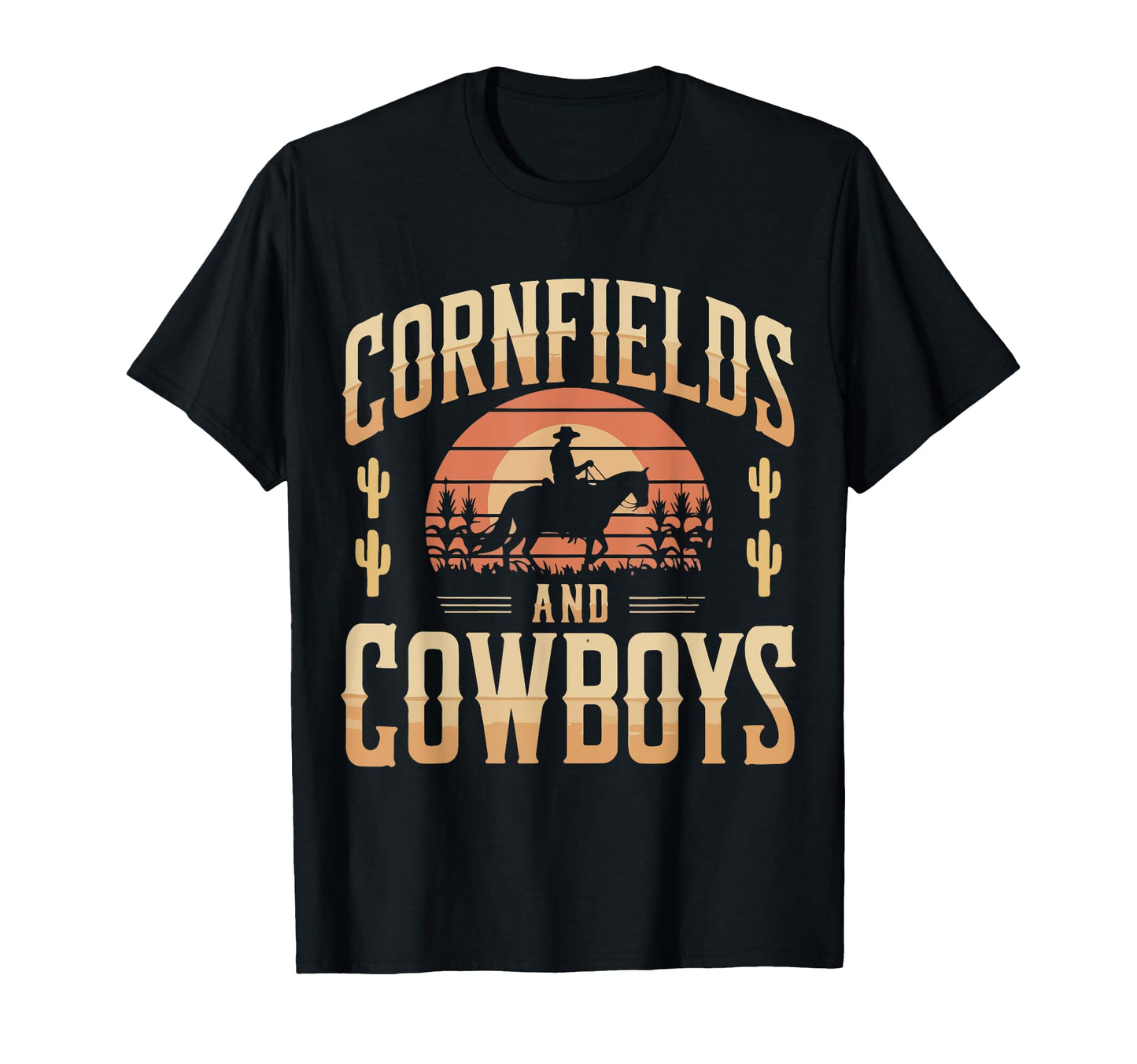 Iowa Cornfields And Cowboys T-Shirt - Streetwear Style for Adults - T-Shirt, Sweatshirt, Hoodie
