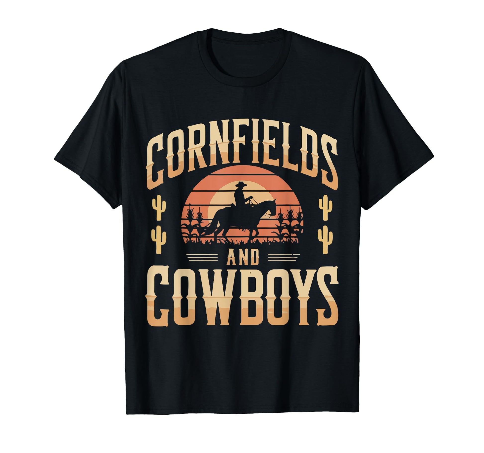 Iowa Cornfields And Cowboys T-Shirt - Streetwear Style for Adults - T-Shirt, Sweatshirt, Hoodie