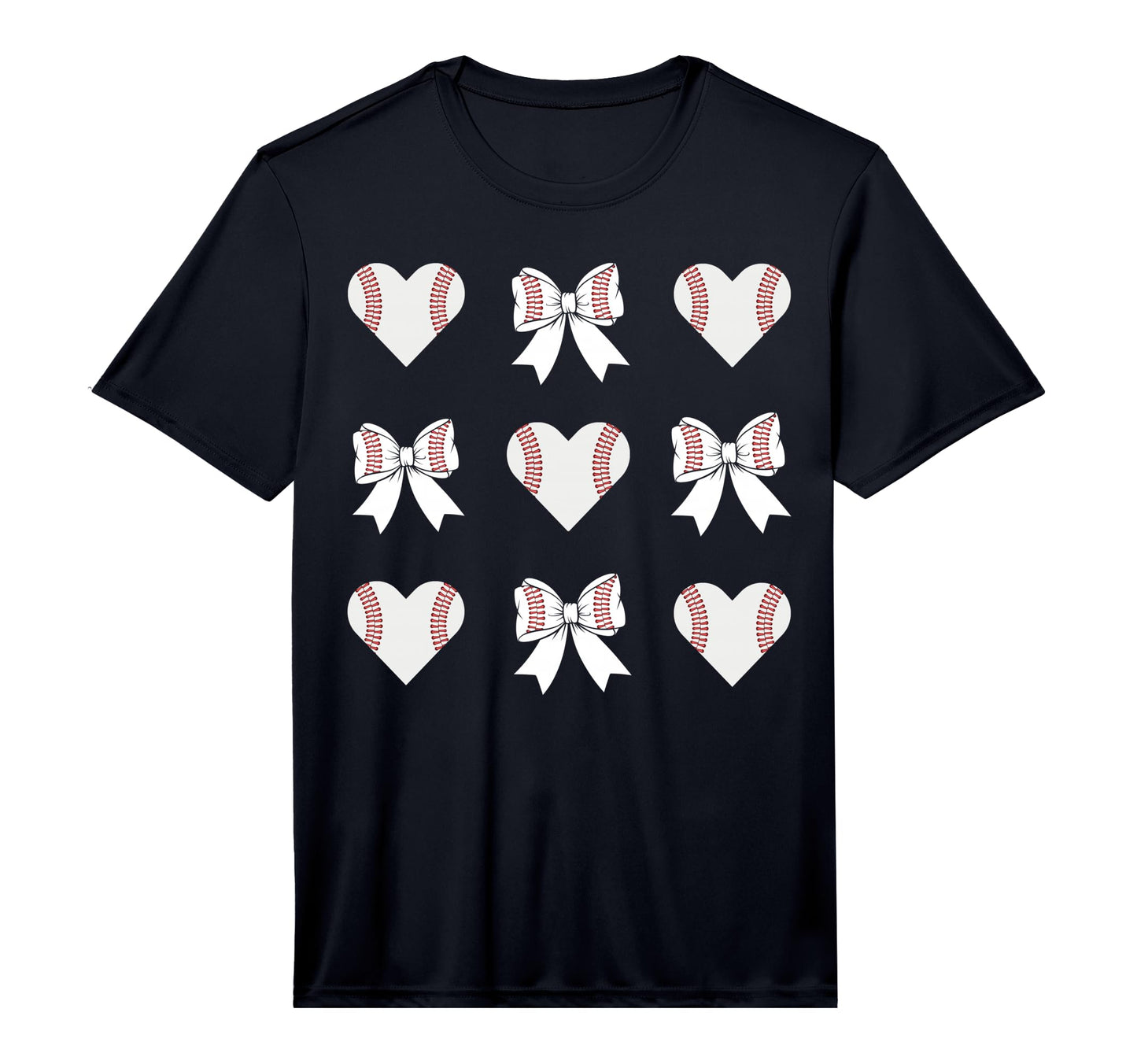Mens Baseball Mom Heart Coquette Bow T-Shirt - Trendy Graphic Men Women - T-Shirt, Sweatshirt, Hoodie