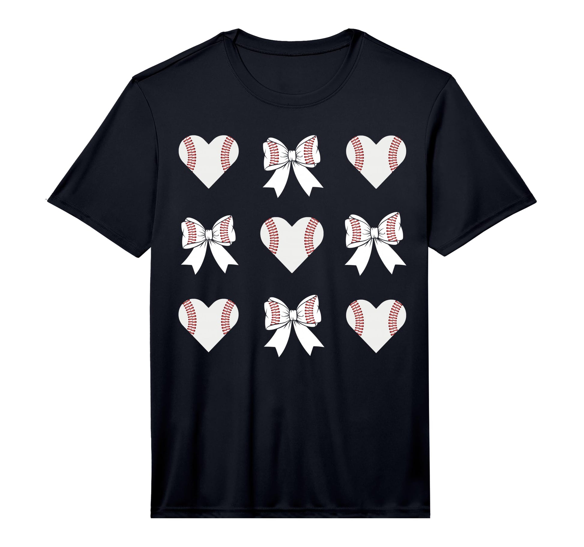 Mens Baseball Mom Heart Coquette Bow T-Shirt - Trendy Graphic Men Women - T-Shirt, Sweatshirt, Hoodie
