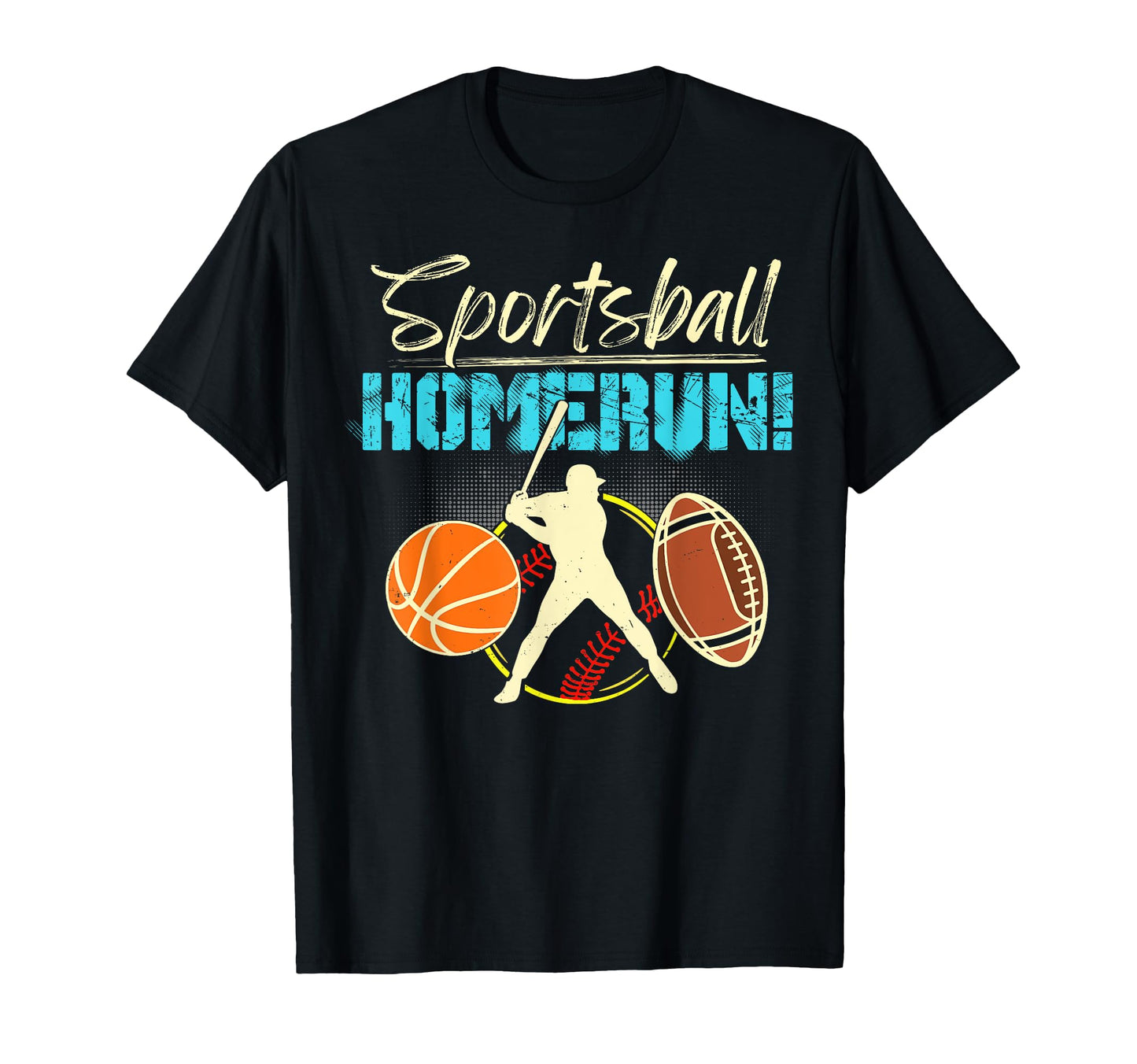 Sportsball Homerun Funny Football T-Shirt - Streetwear Style for Adults - T-Shirt, Sweatshirt, Hoodie