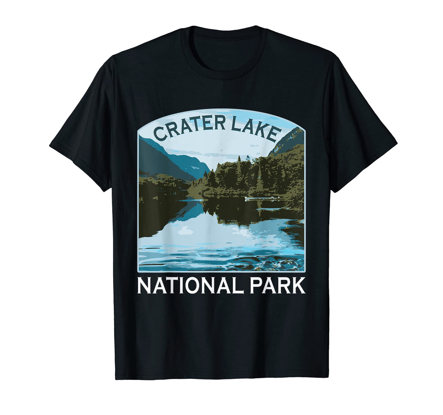 Crater Lake National Park Souvenir Hike T-Shirt - Trendy Graphic Unisex - T-Shirt, Sweatshirt, Hoodie