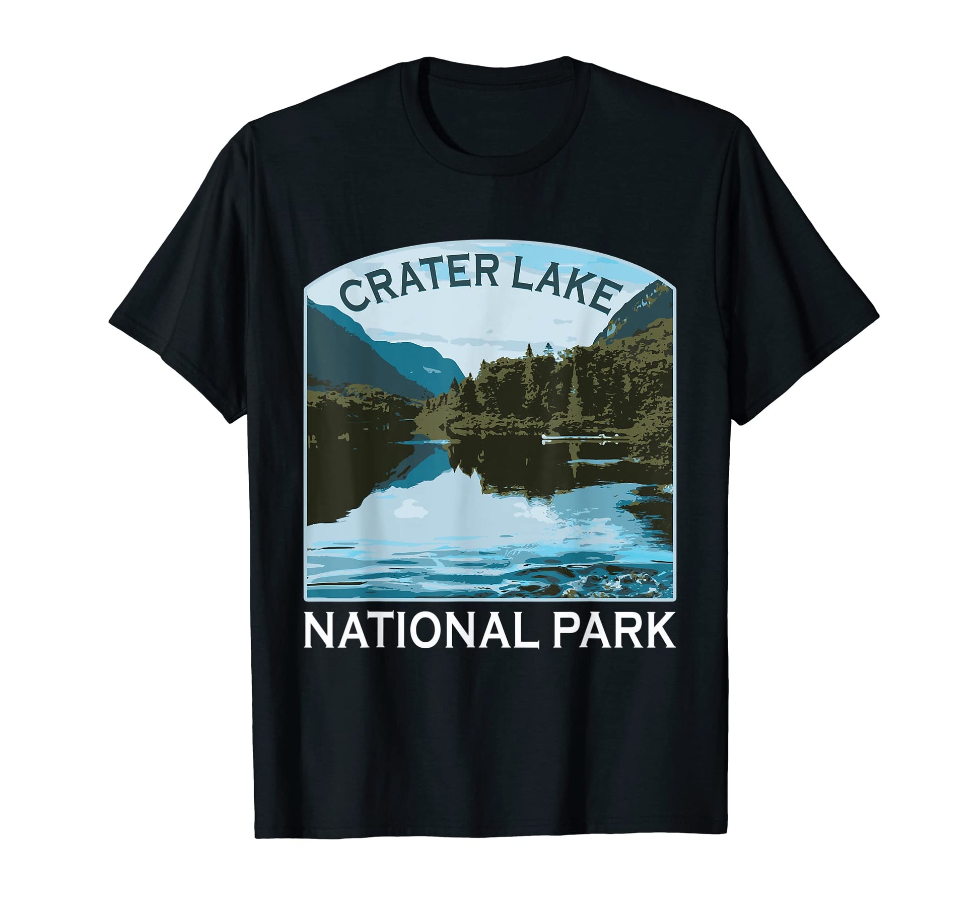 Crater Lake National Park Souvenir Hike T-Shirt - Trendy Graphic Unisex - T-Shirt, Sweatshirt, Hoodie