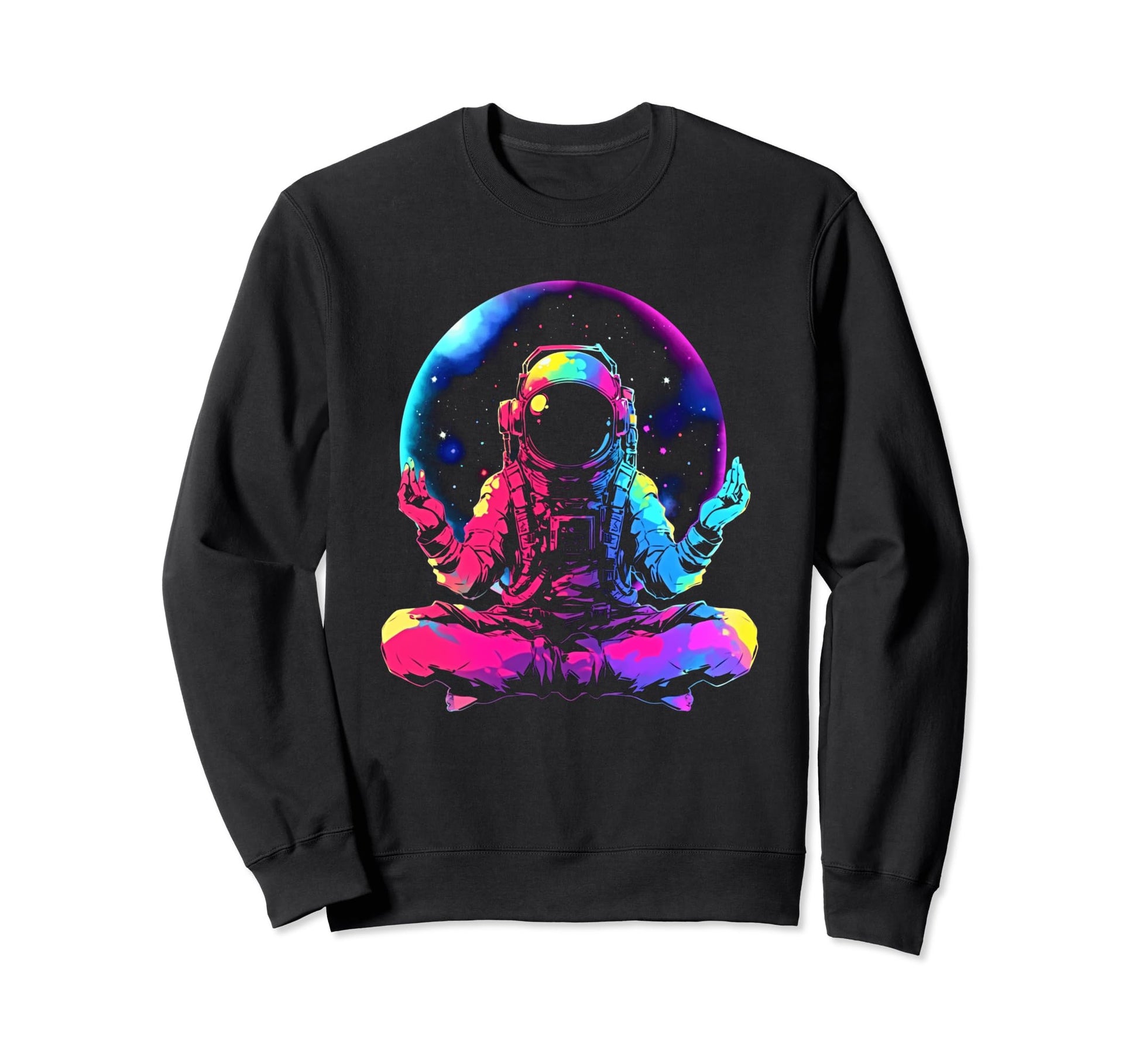 Synthwave Astronaut Cyberpunk 80S Sci Sweatshirt - Novelty Apparel Unisex - T-Shirt, Sweatshirt, Hoodie