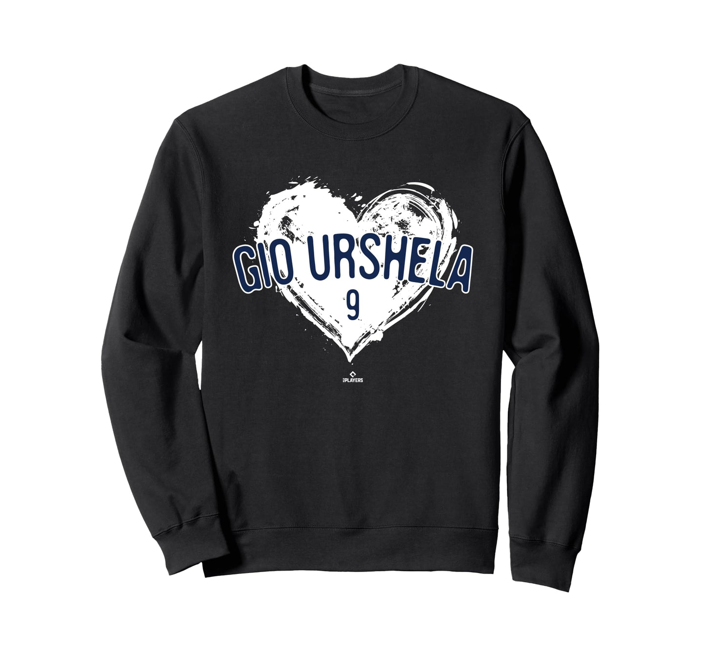 Distressed Heart Gio Urshela Sweatshirt - Aesthetic Graphic Men Women - T-Shirt, Sweatshirt, Hoodie