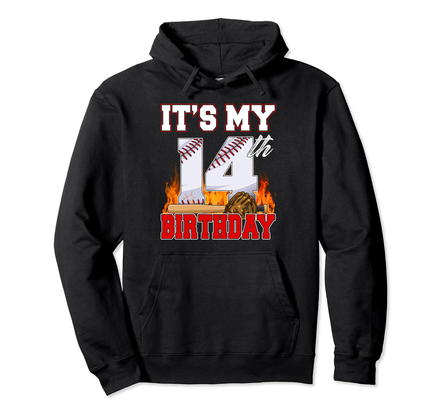 Funny Its My 14Th Birthday 14 Years Hoodie - Minimalist Print for Adults - T-Shirt, Sweatshirt, Hoodie