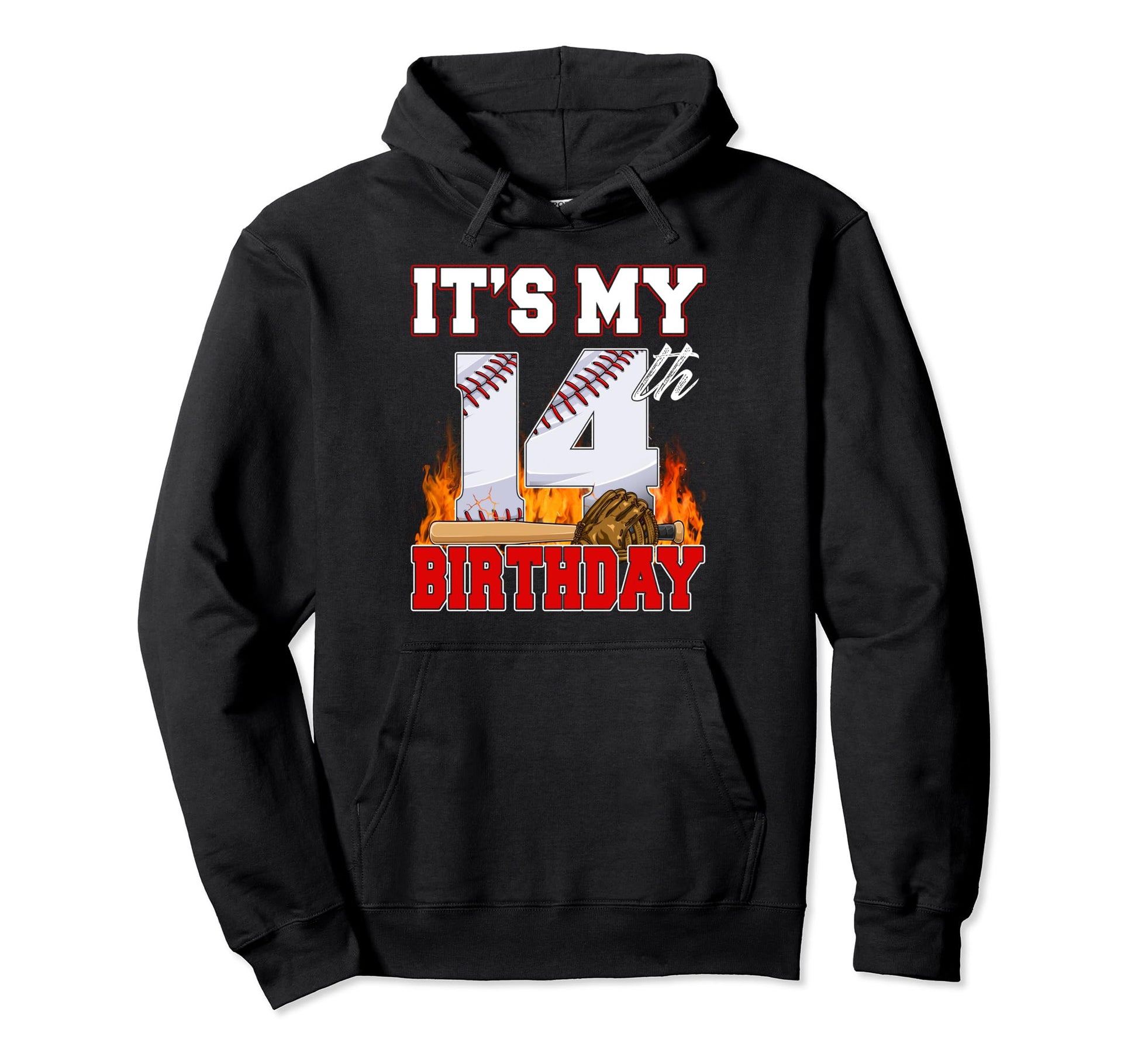 Funny Its My 14Th Birthday 14 Years Hoodie - Minimalist Print for Adults - T-Shirt, Sweatshirt, Hoodie