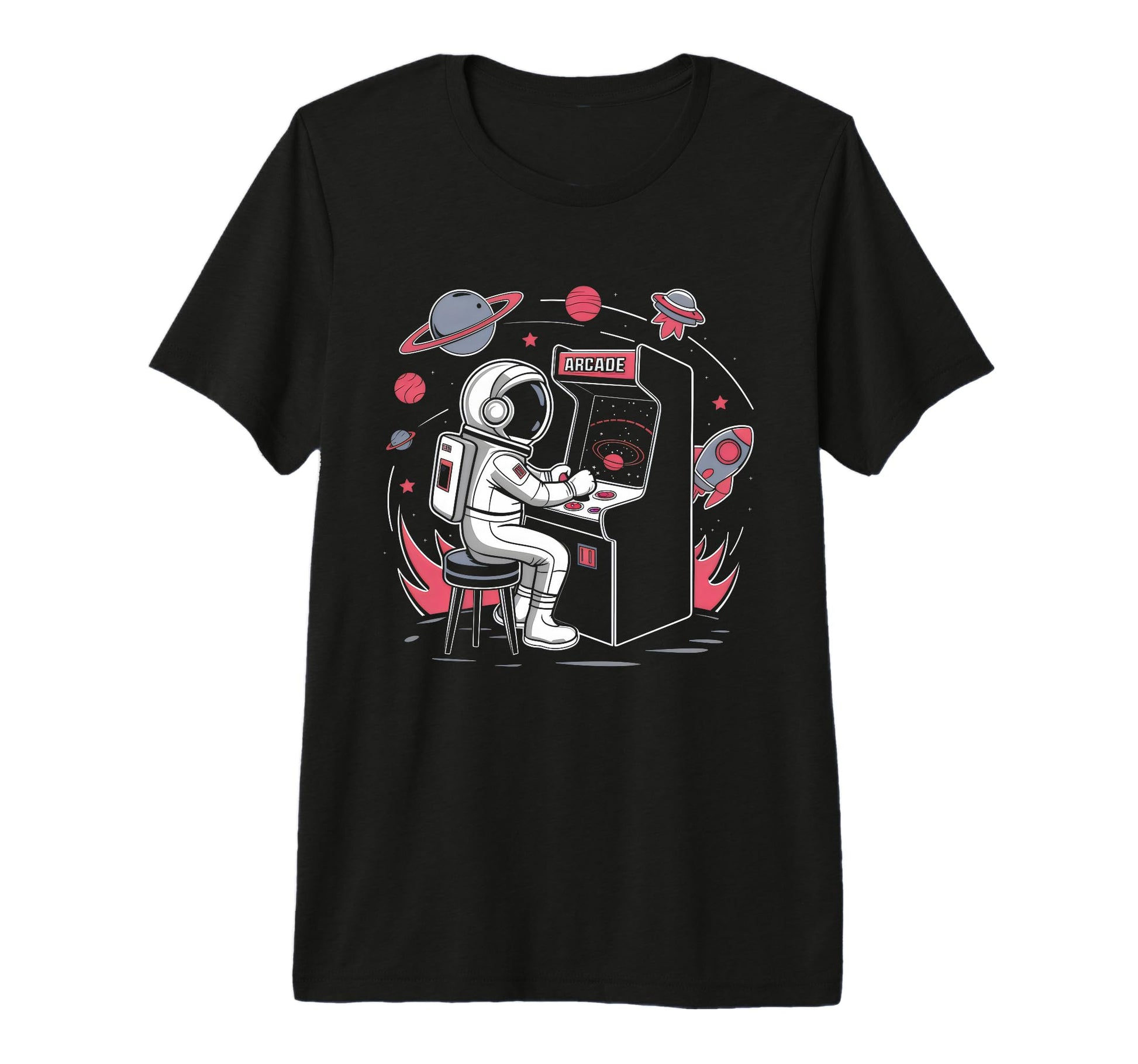 Gamer Austronaut Gaming Galaxy Funny T-Shirt - Unique Graphic for Adults - T-Shirt, Sweatshirt, Hoodie