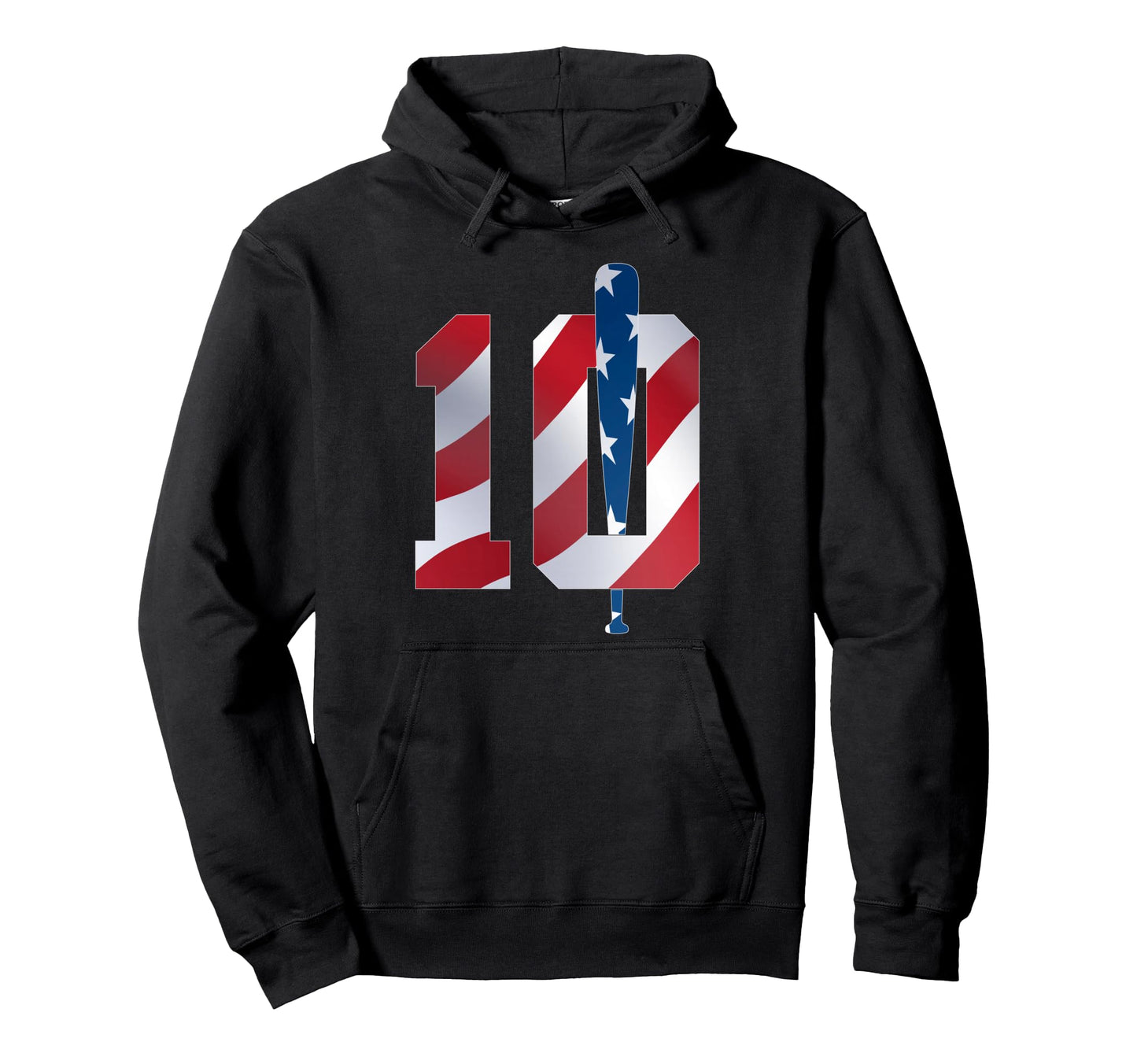 Number 10 Years Baseball 10Th Birthday Hoodie - Novelty Apparel for Adults - T-Shirt, Sweatshirt, Hoodie