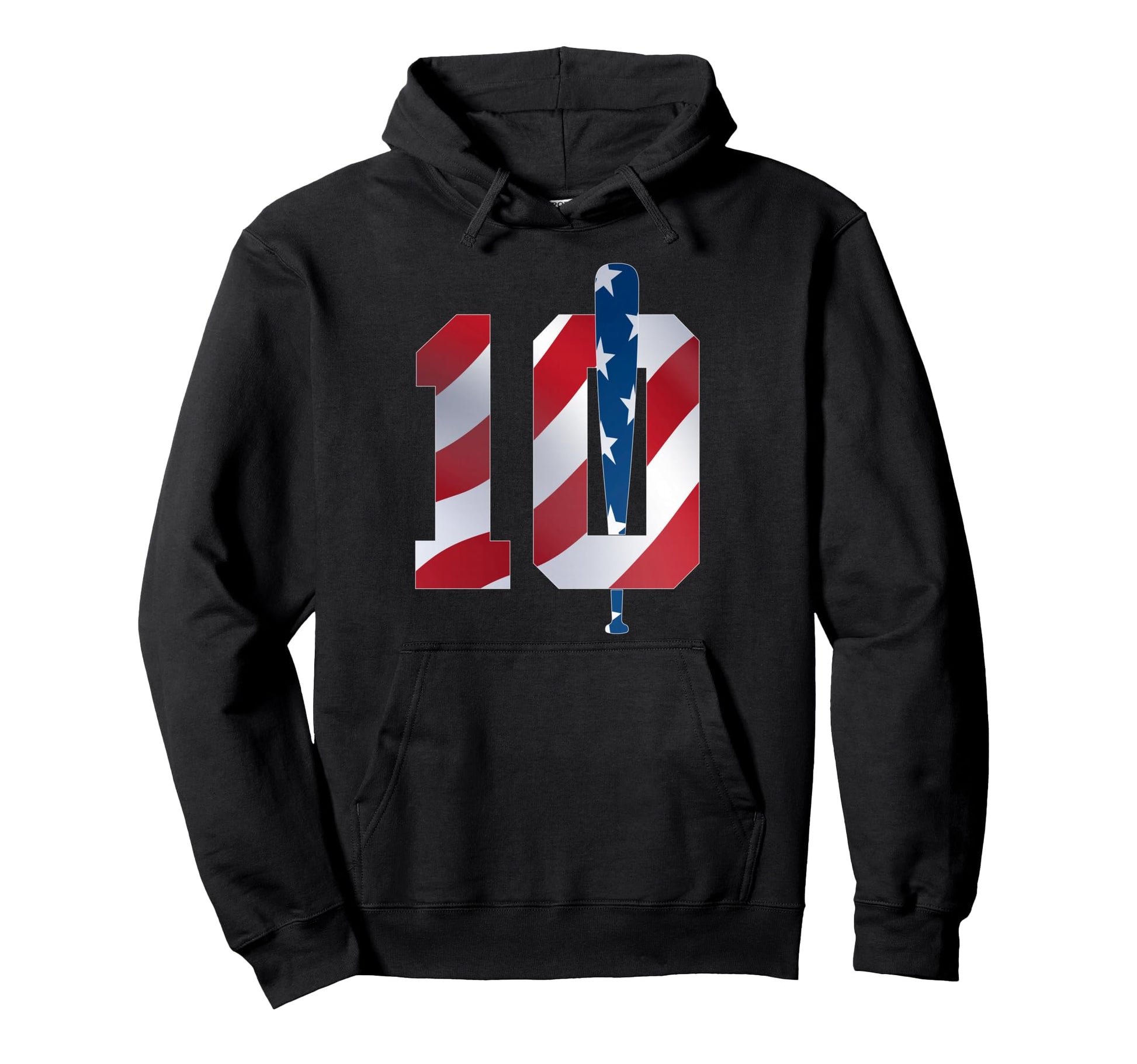 Number 10 Years Baseball 10Th Birthday Hoodie - Novelty Apparel for Adults - T-Shirt, Sweatshirt, Hoodie